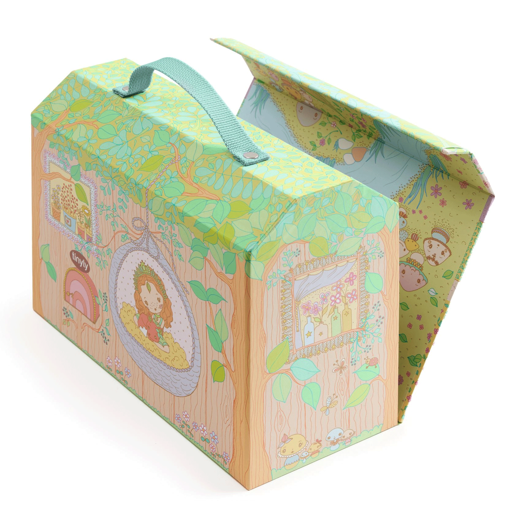 Djeco Woodland Tinyly Doll Play House by Sylvia & Fox - Perfect for Imaginative Play, Kids Room Decor & Gift for Toddlers