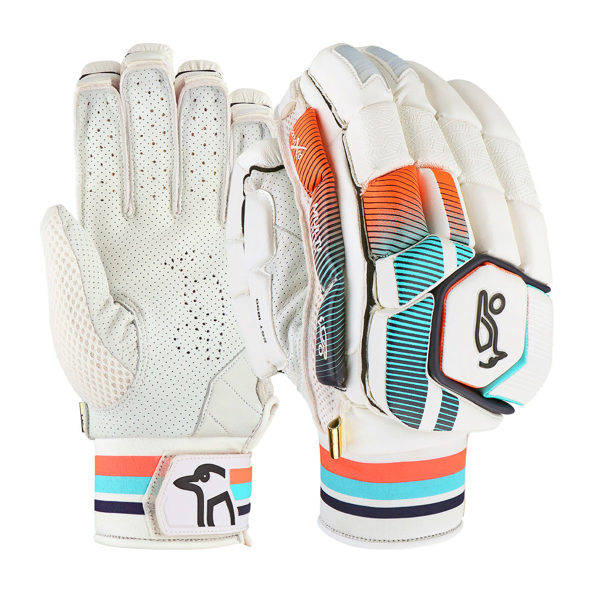 Kookaburra Aura Pro Cricket Batting Gloves 2025 - Premium Leather Cricket Gloves for Men & Women - Perfect for Practice, Matches & Professional Play