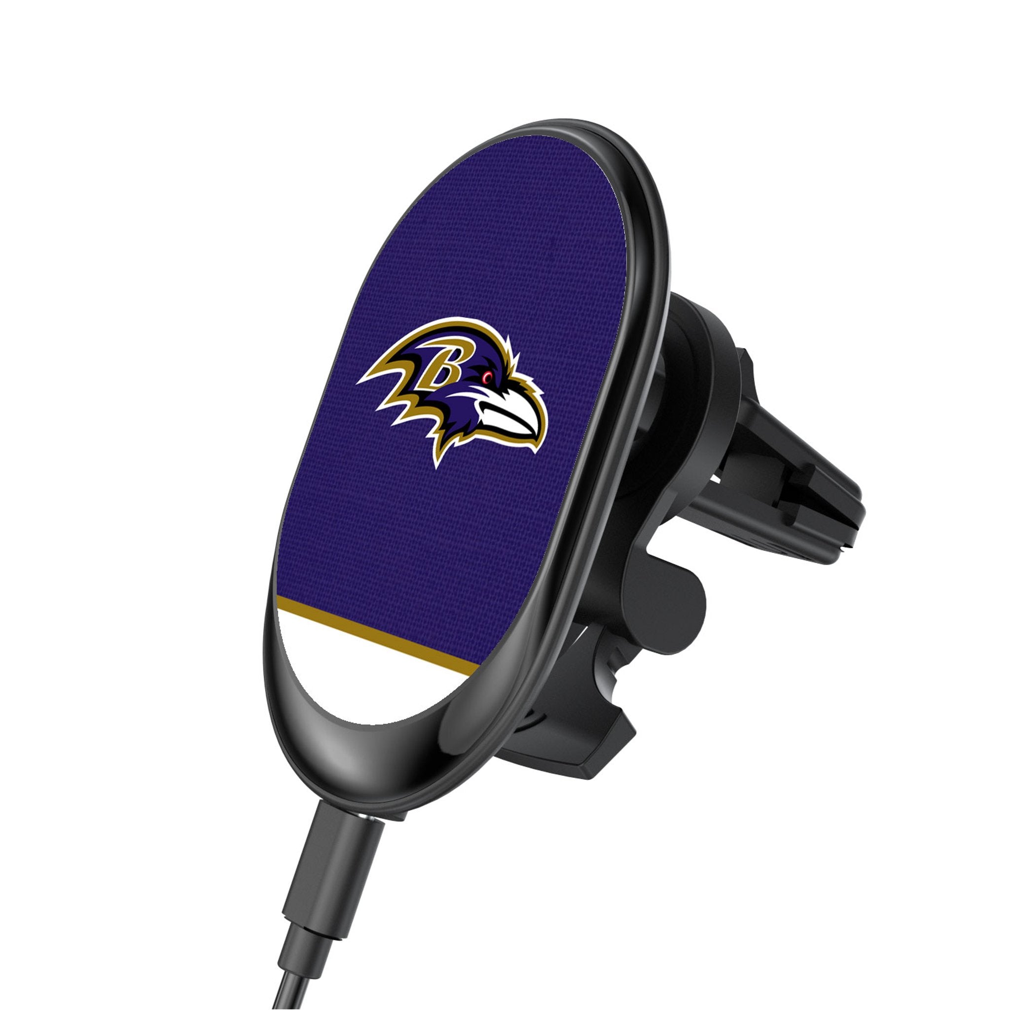 Baltimore Ravens Wireless Magnetic Car Charger - Fast Charging Phone Mount for iPhone & Android - Perfect for Road Trips & Commuting
