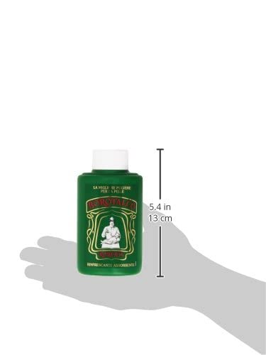 Roberto's Italian Borotalco Classic Talcum Powder - Travel Size Shaker Bottle (3.5oz) | Fresh Scent for Men & Women | Perfect for Gym, Travel & Daily Use