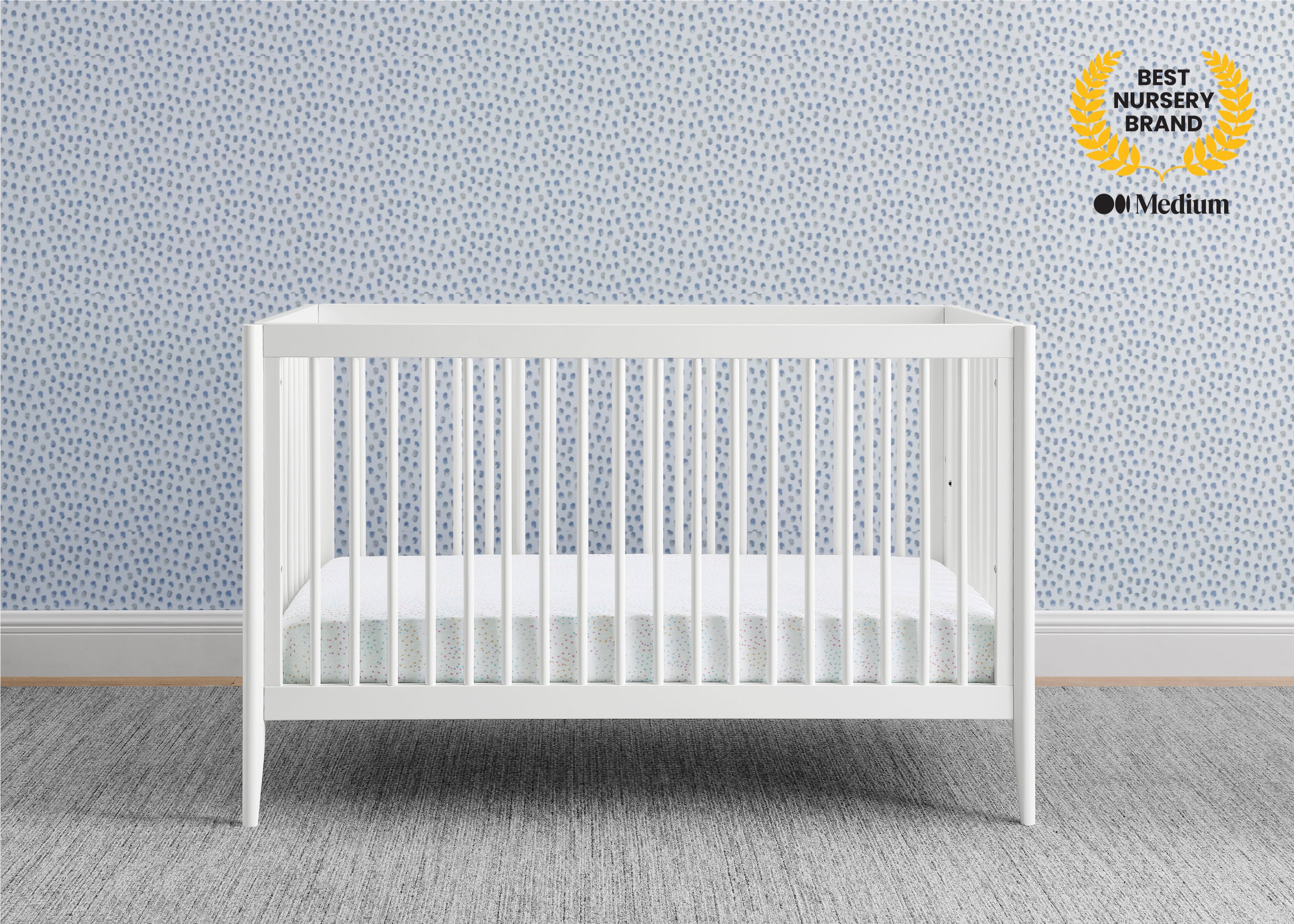 Casey 6-in-1 Convertible Baby Crib - Toddler Bed, Daybed & Full-Size Bed - Safe Nursery Furniture for Newborn to Adult - Perfect for Nursery, Bedroom & Guest Room
