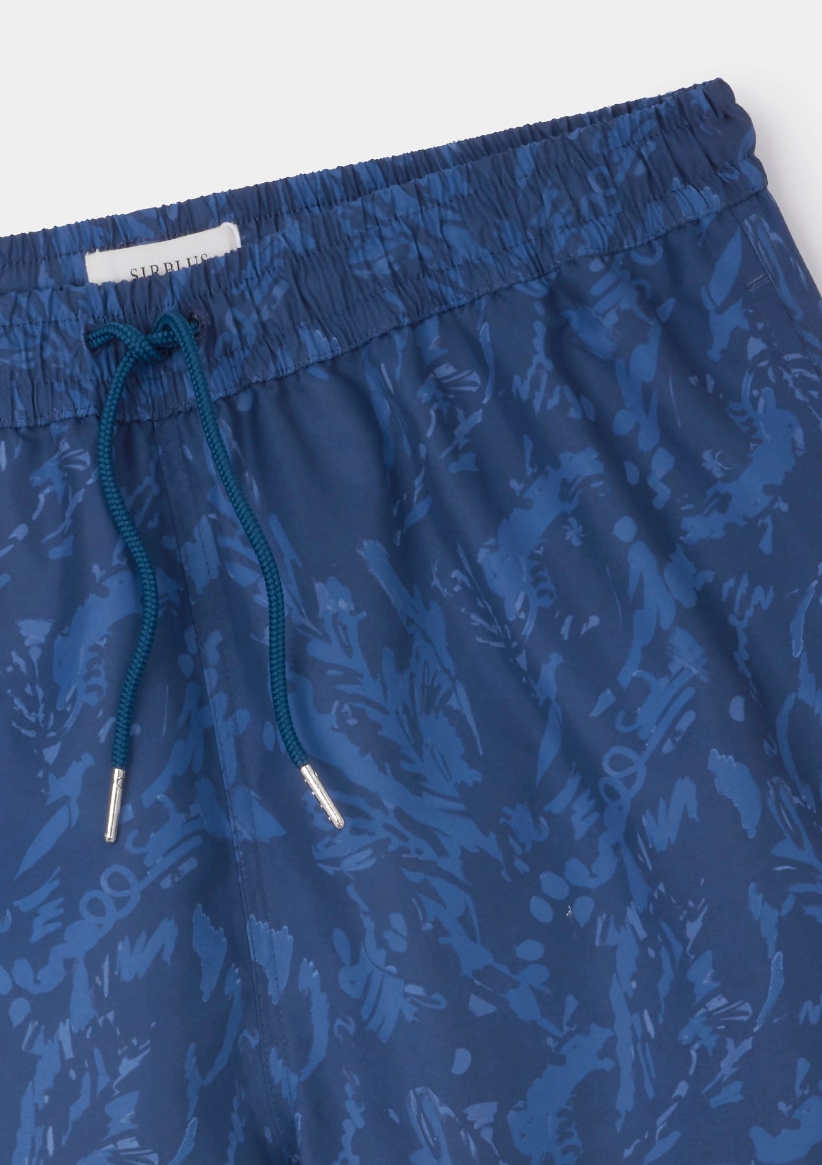 Blue Expressionist Print Seaqual® Swim Shorts for Men - Eco-Friendly Recycled Fabric, Quick-Dry & Comfortable - Perfect for Beach, Pool, and Summer Vacations