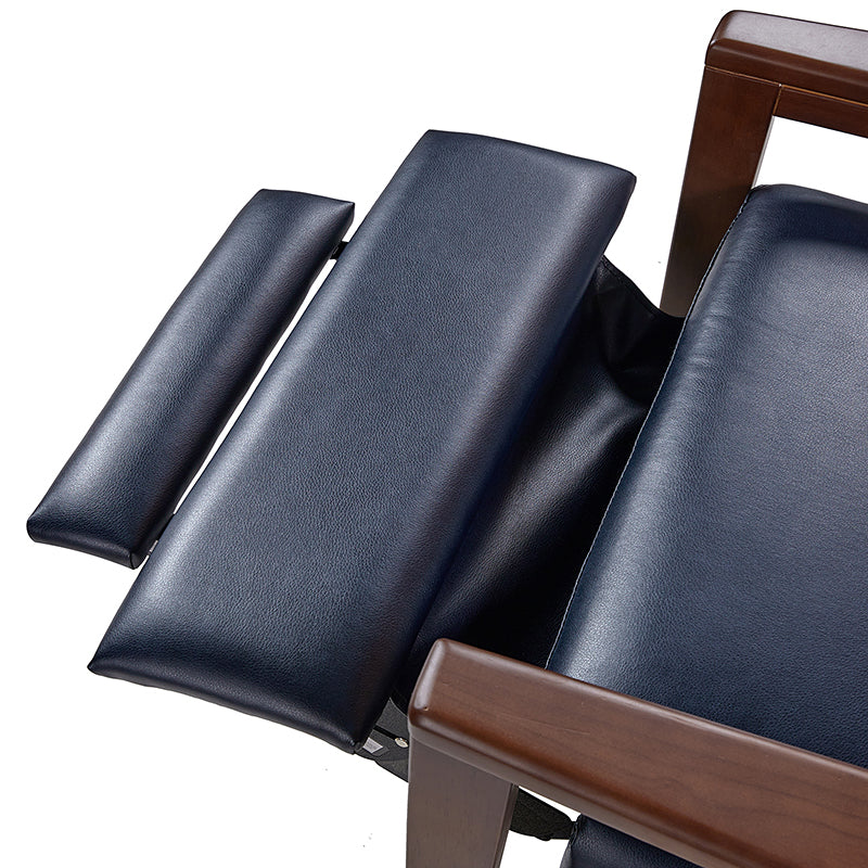 Premium Rainer Faux Leather Recliner Chair with Solid Wood Frame - Timeless Elegance for Living Room, Home Theater & Office Comfort