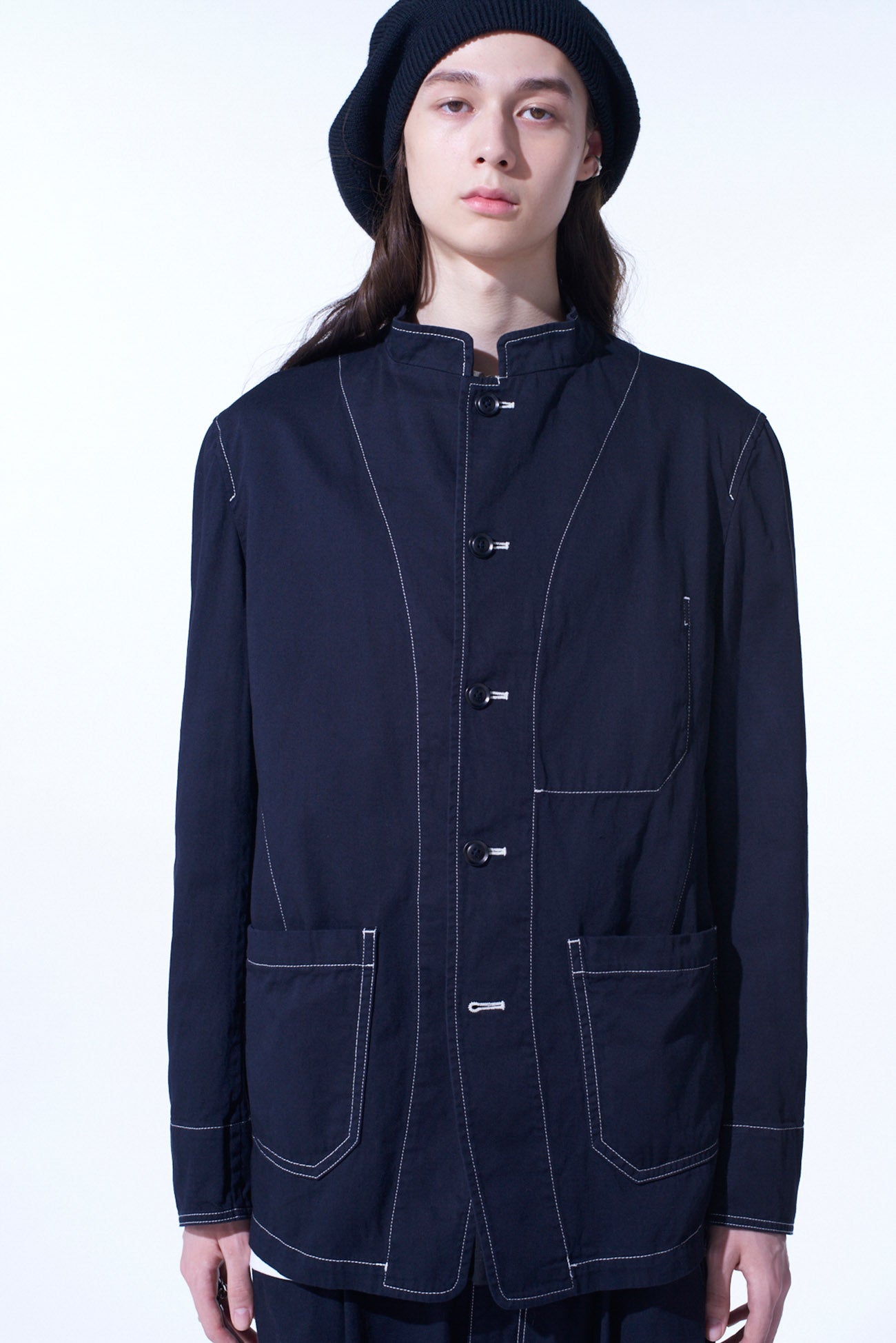 Premium Cotton Twill Garment Dyed Stand Collar Jacket for Men & Women | Casual & Business Wear | Perfect for Office, Travel & Outdoor Activities