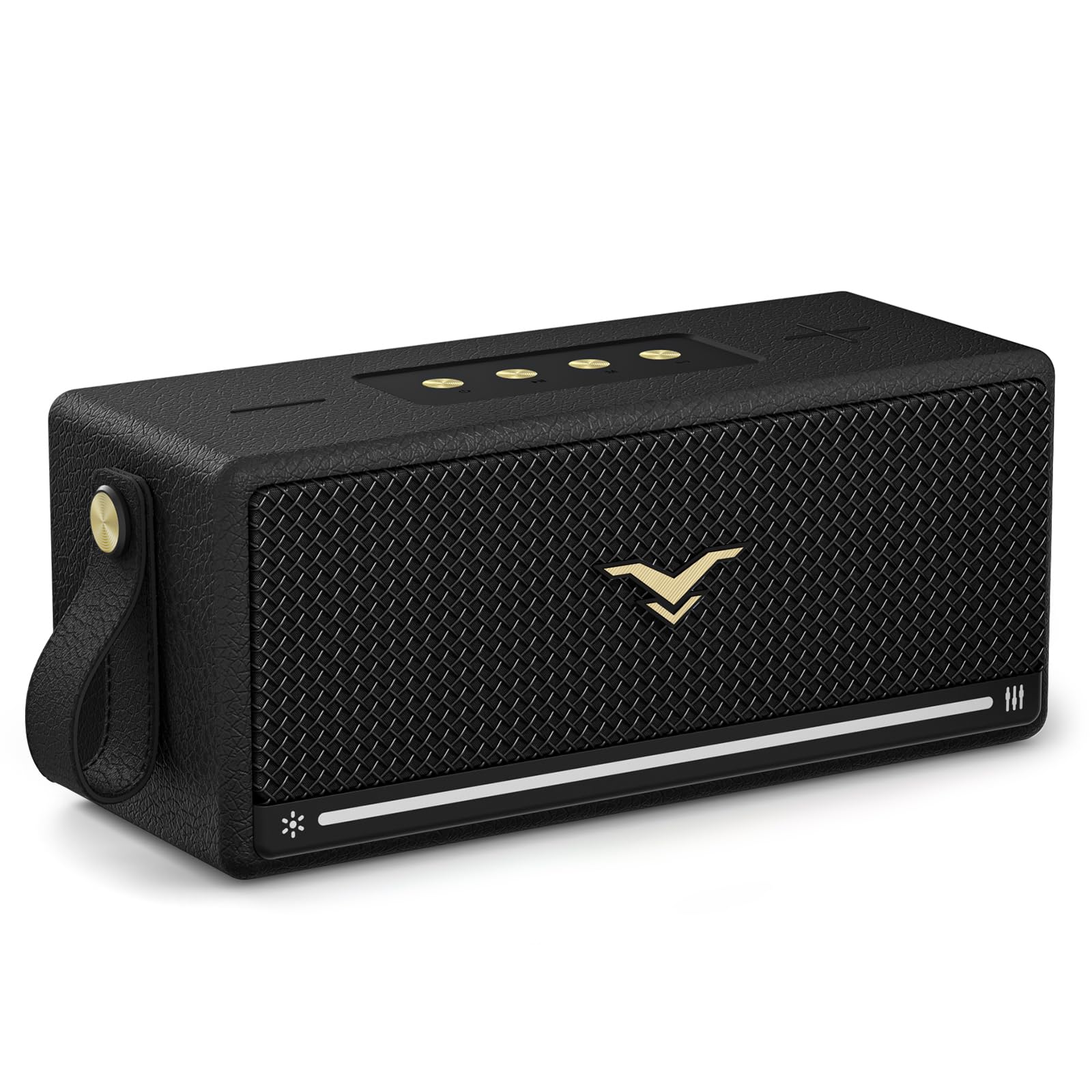 80W Peak Bluetooth Speaker - Wireless Portable Speaker with Deep Bass, IP67 Waterproof, LED Lights, Stereo Pairing, TF/AUX/USB - Perfect for Home, Party, Outdoor & Gift Giving