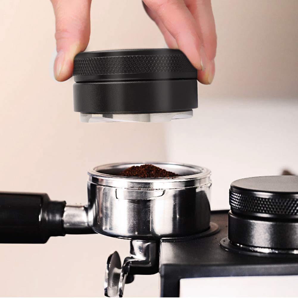 Yosoo 58mm Stainless Steel Coffee Tamper - Professional Espresso Distributor Tool for Home Baristas