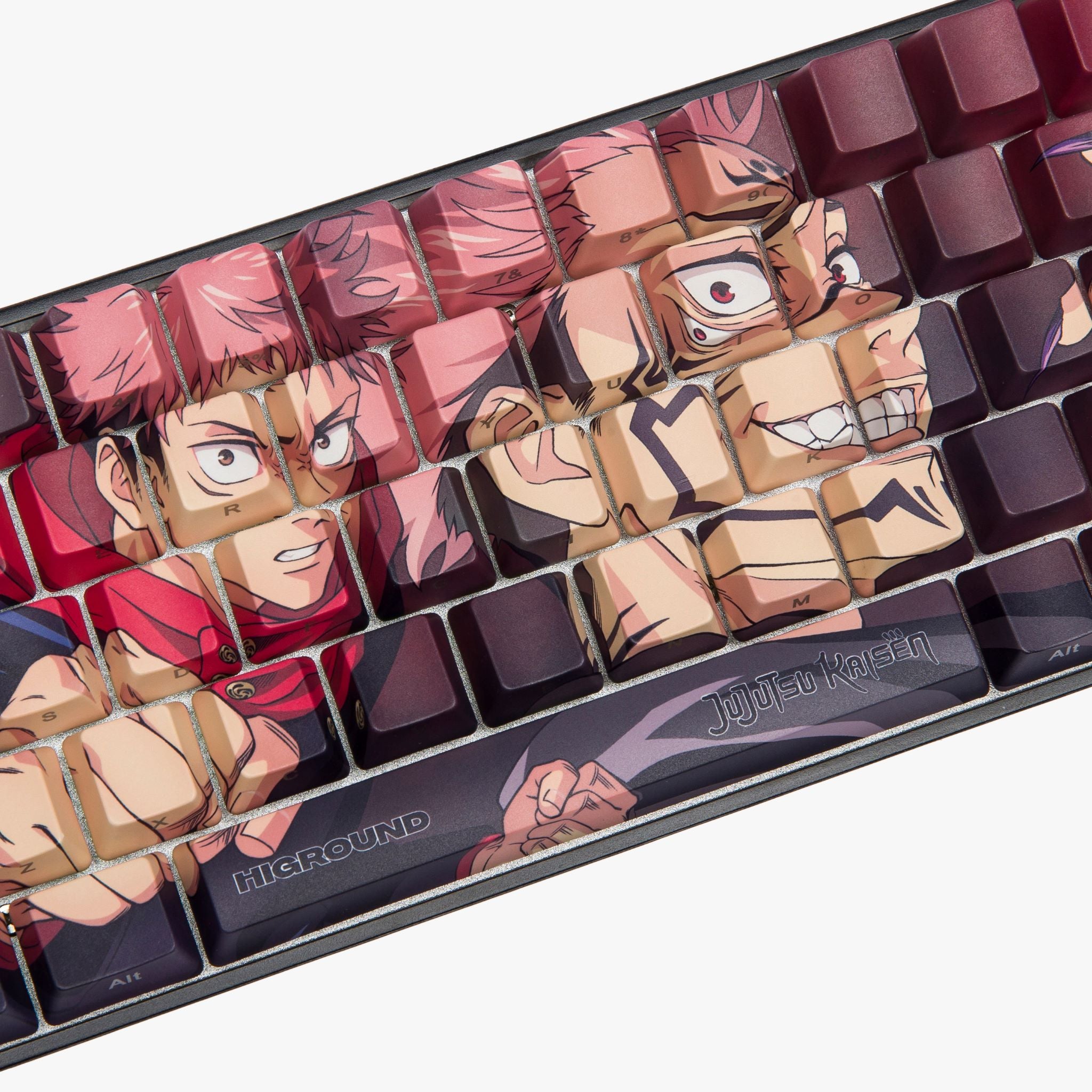 JJK x HG 68 Keycap Set - Sukuna Themed Mechanical Keyboard Keycaps for Anime Fans | Perfect for Gaming & Typing