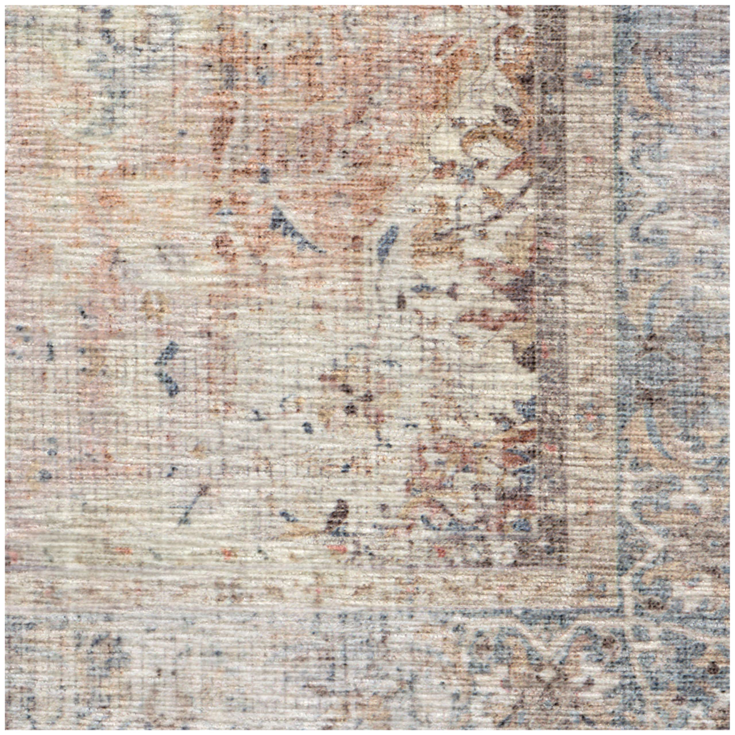 Ruggable Washable 2x7 Runner Rug - Sarrah Coral | Non-Slip Premium Rug for Hallway, Kitchen, Entryway, Living Room, Bedroom & Office | Perfect for High-Traffic Areas & Pet-Friendly Homes