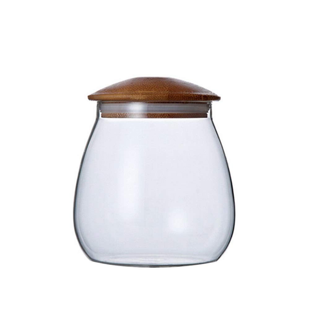 400ml/800ml Airtight Glass Food Storage Containers with Seal Lid - Kitchen Pantry Organizer for Tea, Coffee, Dry Food, Spices | Heat Resistant & Moistureproof Glass Jars (800ml) - Perfect for Home, Office & Meal Prep
