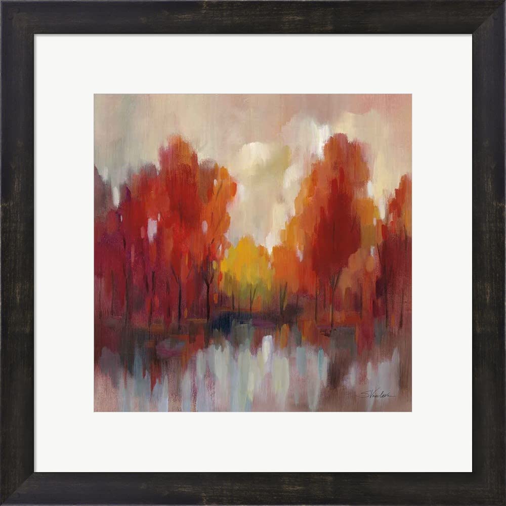 October Memories by Silvia Vassileva - 19x19 Inch Framed Art Print with Espresso Brown Frame - Perfect for Living Room, Bedroom & Office Wall Decor
