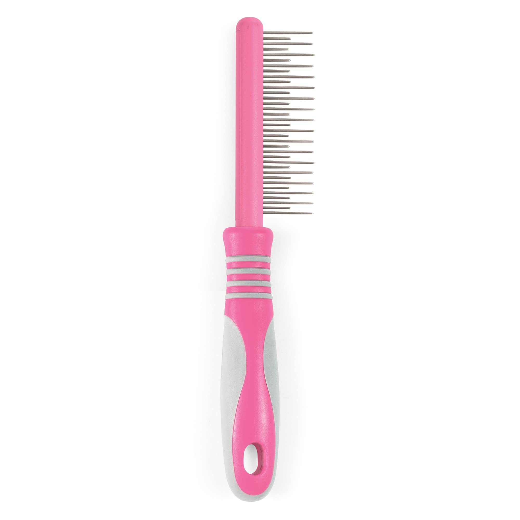 Ergo Cat Deshedding Brush - Gentle Pet Grooming Tool for Shedding & Hair Removal - Soft Pink - Perfect for Long & Short Haired Cats at Home or Travel