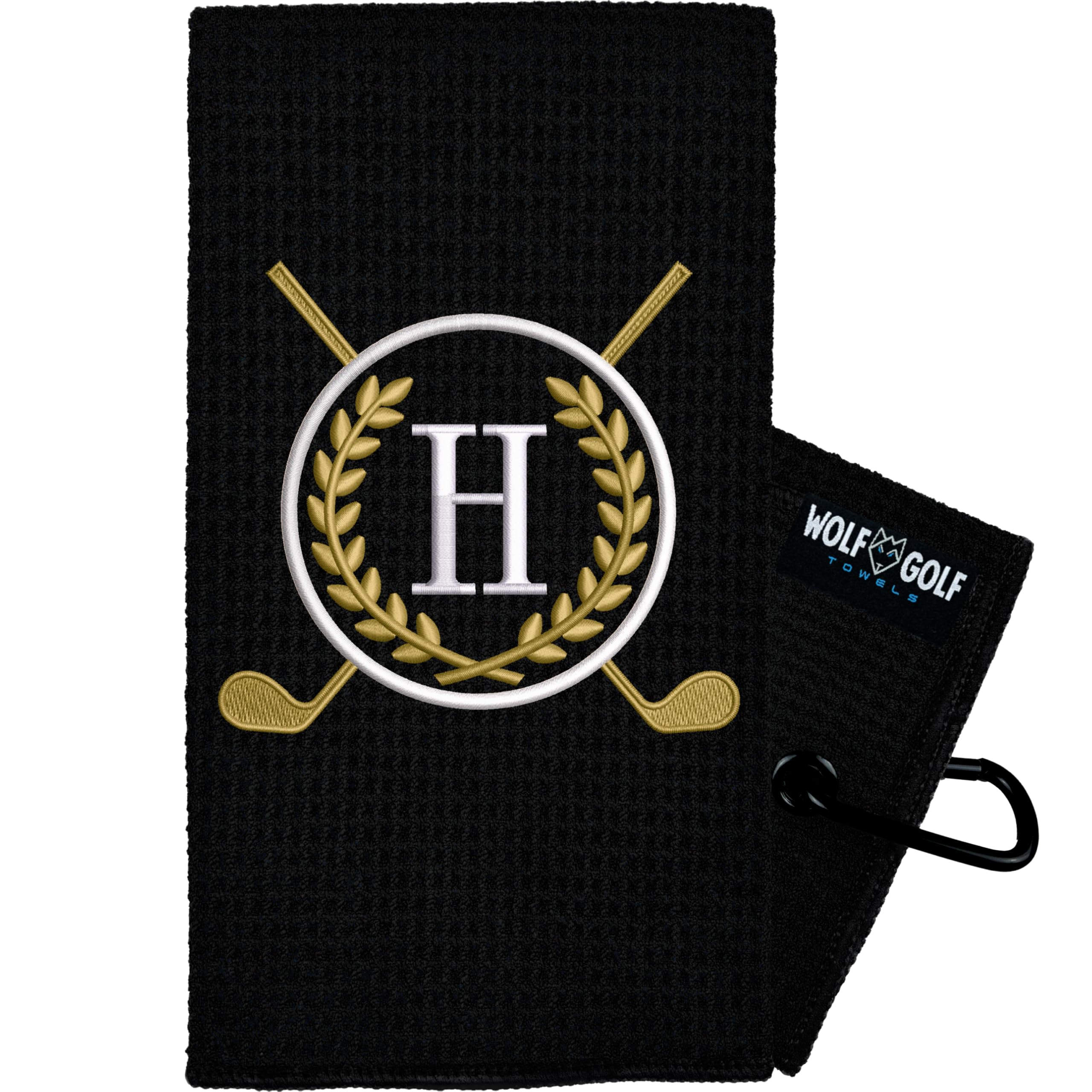Custom Monogrammed Golf Towels - Personalized Gifts for Golf Bags (Men & Women) | Perfect for Golf Tournaments & Gifts
