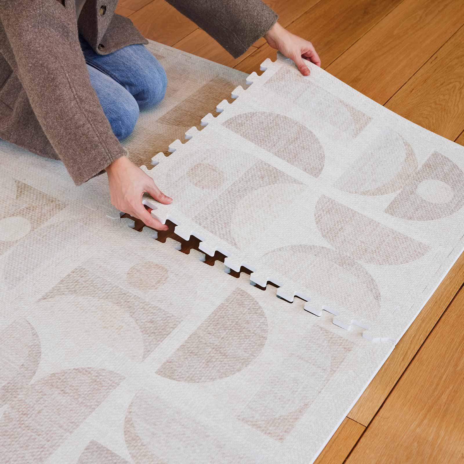 Little Nomad Play Mat | Luna - Non-Toxic Baby Play Mat for Crawling & Tummy Time | Soft & Safe Floor Mat for Nursery, Playroom & Daycare | Eco-Friendly & Machine Washable