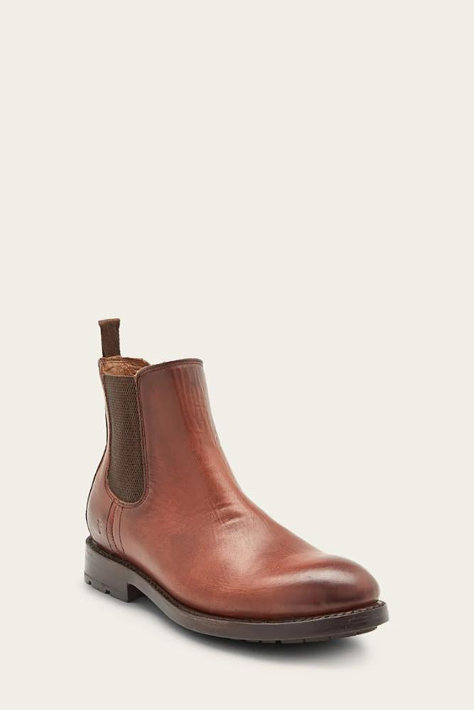 Frye Men's 81618 Leather Boots in Brown - Comfortable & Durable Footwear for Casual Wear, Outdoor Adventures & Work
