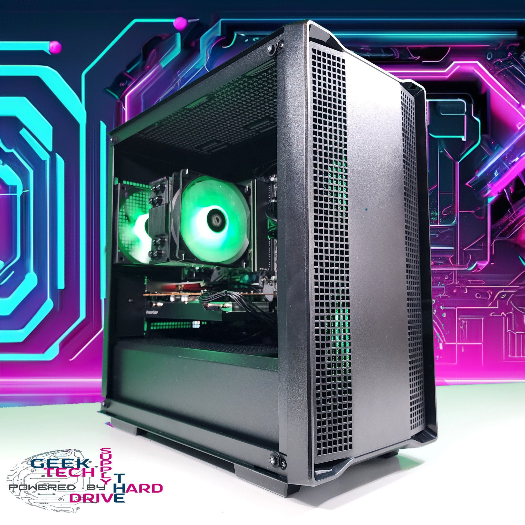 GTech Gaming PC - AMD Ryzen 3, 2TB SSD, NVIDIA GTX 1650, 64GB RAM, Black CC360 A520 Motherboard - Perfect for Esports, Streaming & High-Performance Gaming