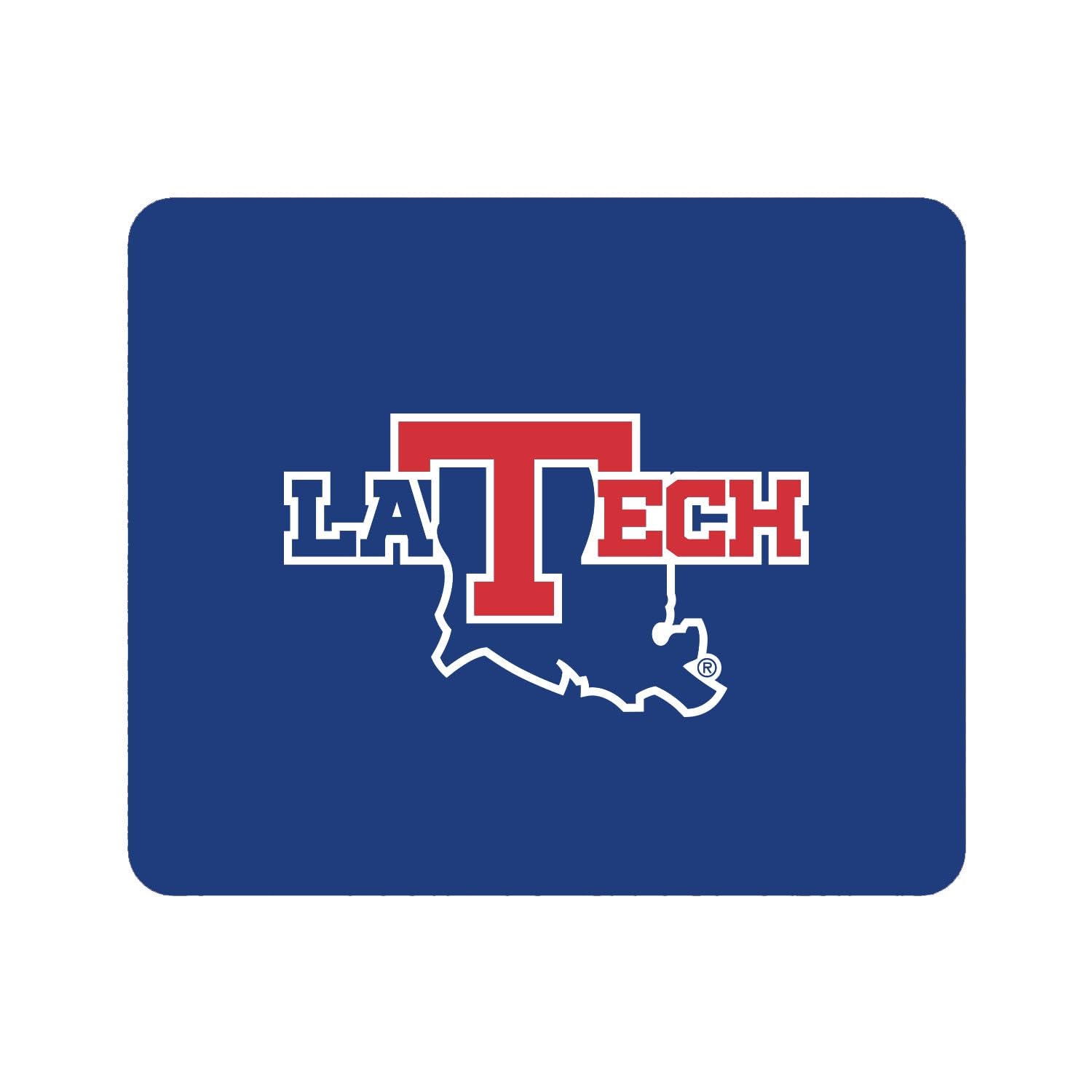 OTM Essentials Louisiana Tech University Standard Fabric Mouse Pad - Non-Slip Desk Accessory for Gaming & Office Work - Mascot Repeat V1 Design - Perfect for Students, Gamers & Professionals
