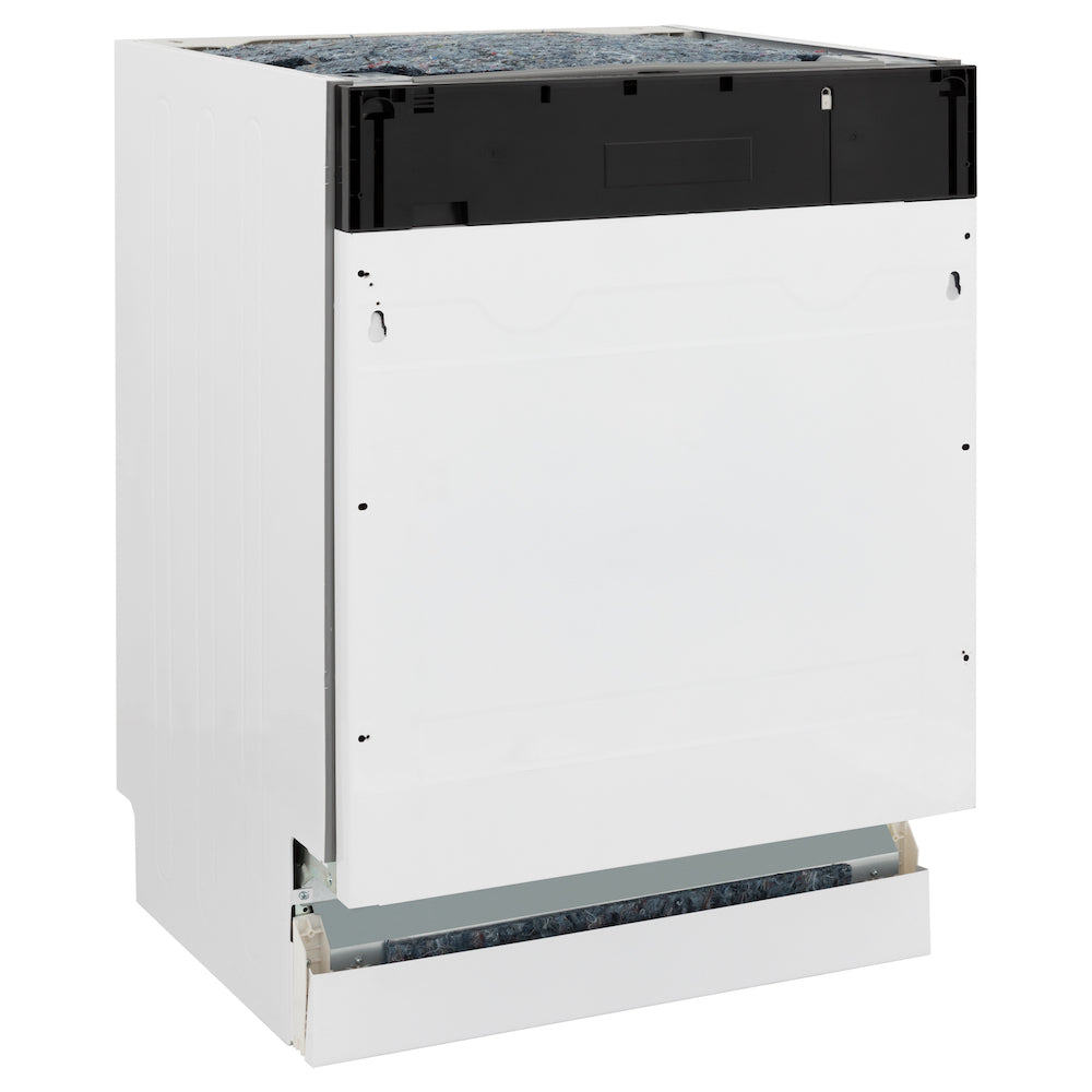ZLINE Autograph Edition 24 Inch Built-In Dishwasher - Tallac Series with 3rd Rack, Top Controls & Tall Tub - Custom Panel Ready Matte Black Handle (51dBa) - Perfect for Modern Kitchens & Open Concept Homes