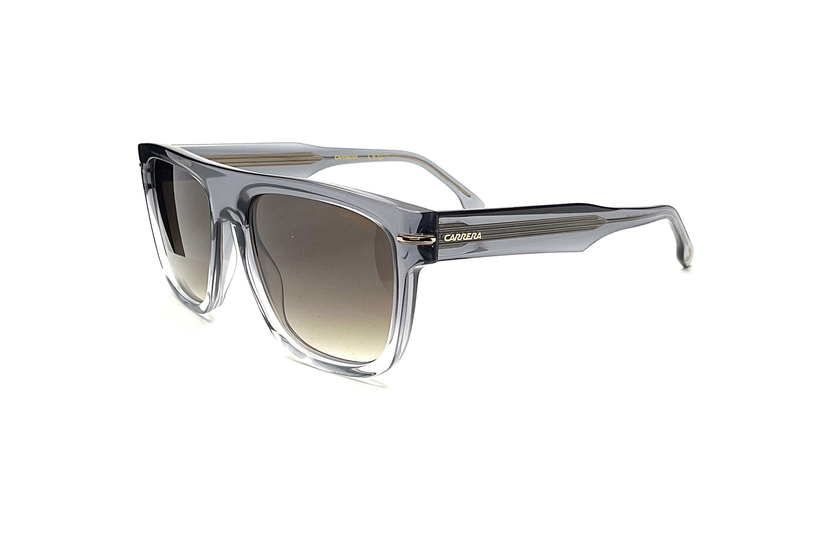 Carrera 340/S Grey Gold Sunglasses - Polarized UV Protection for Men & Women - Perfect for Driving, Running, and Outdoor Activities