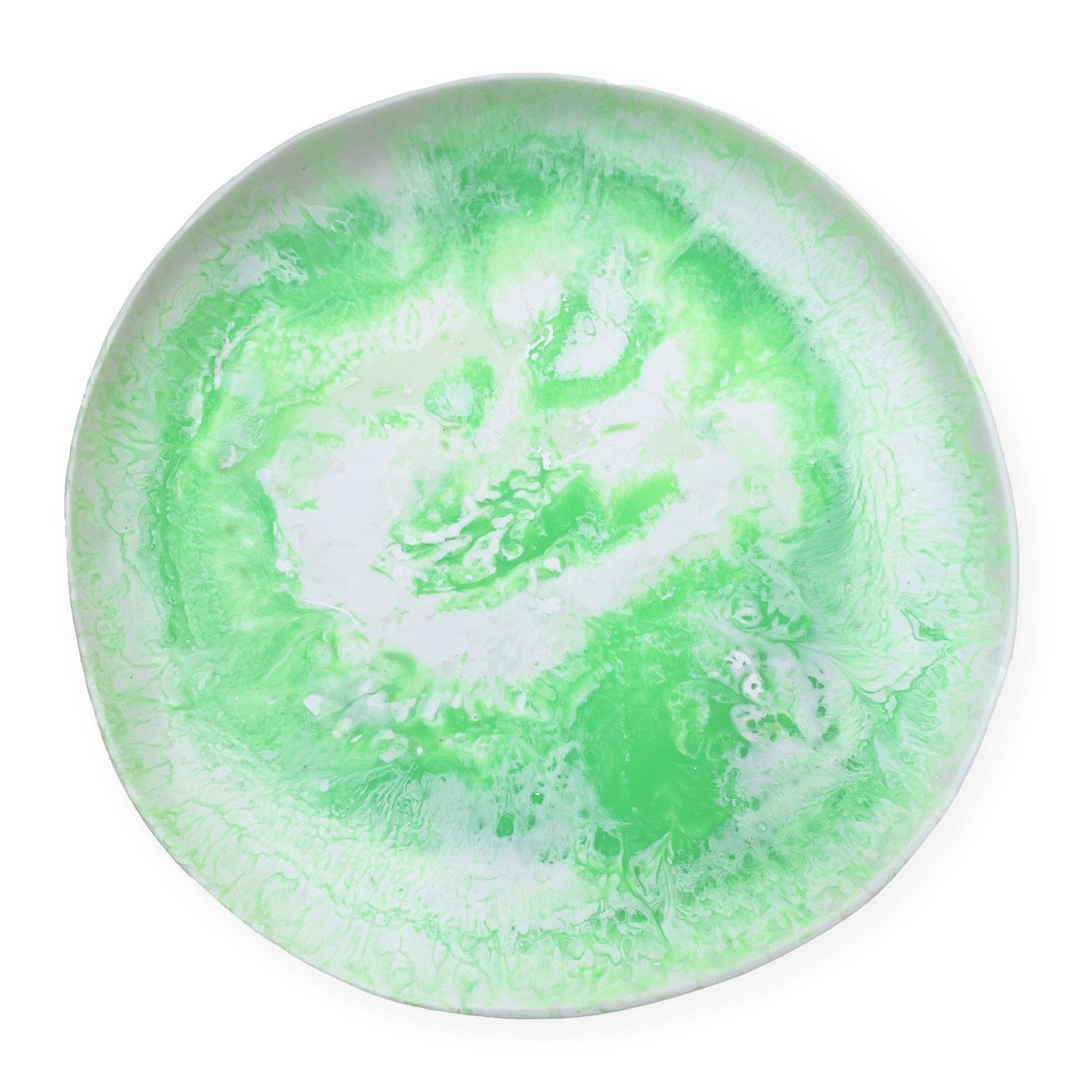 Extra Large Resin Swirl Serving Tray - Mint Green Ice Design | Perfect for Charcuterie, Cheese Boards & Party Platters