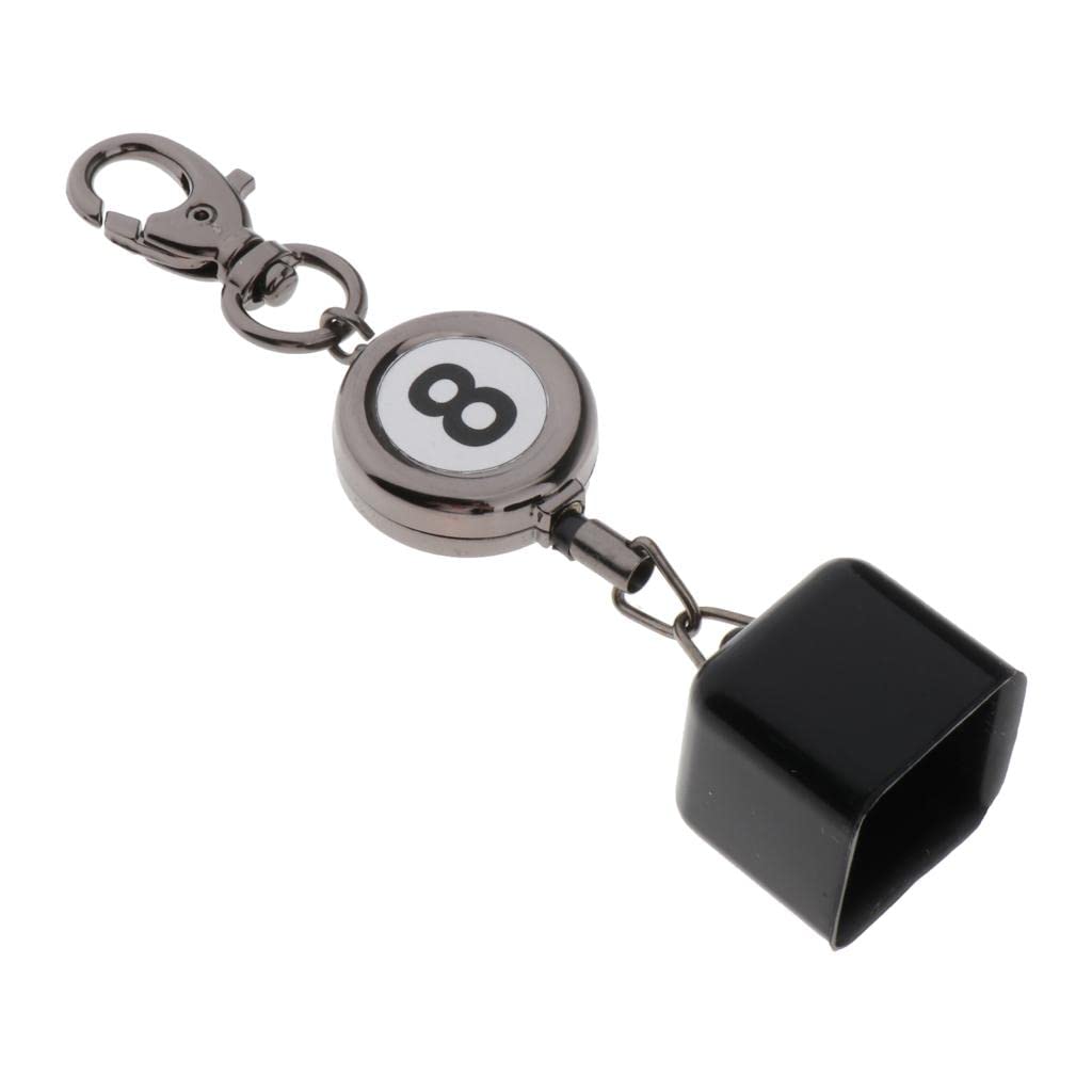 AMLESO Retractable Snooker Pool Cue Chalk Holder - Durable Billiards Accessory for Professional & Home Game Use