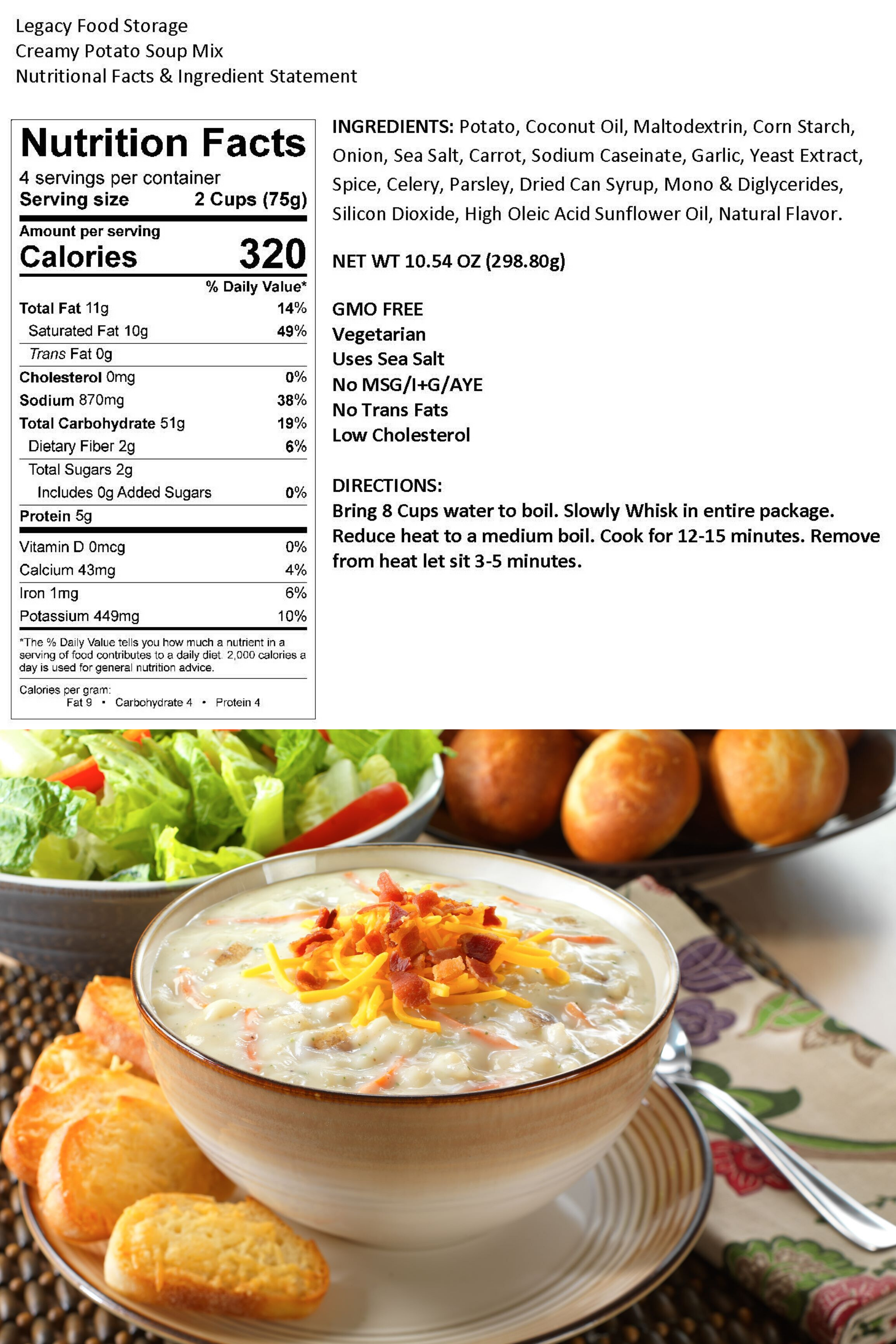 Legacy Premium Breakfast & Entrée Package - 1080 Servings | Long-Term Food Storage for Emergency Preparedness & Camping