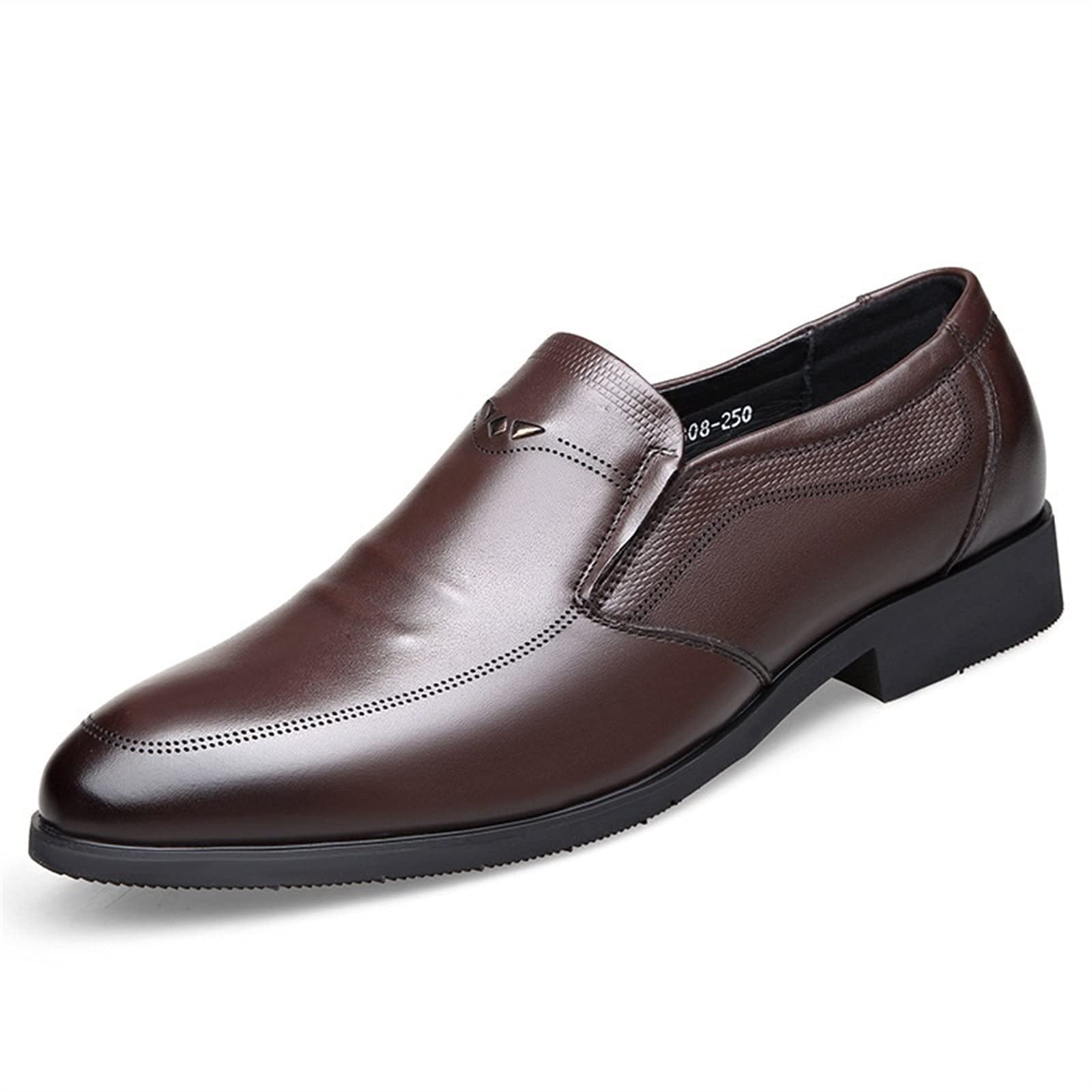 **Angelia Men's Casual Leather Driving Moccasins – Breathable Slip-On Loafers with Burnished Toe & Flexible Flat Heel – Lightweight & Durable for Everyday Wear, Office, Travel & Relaxing**