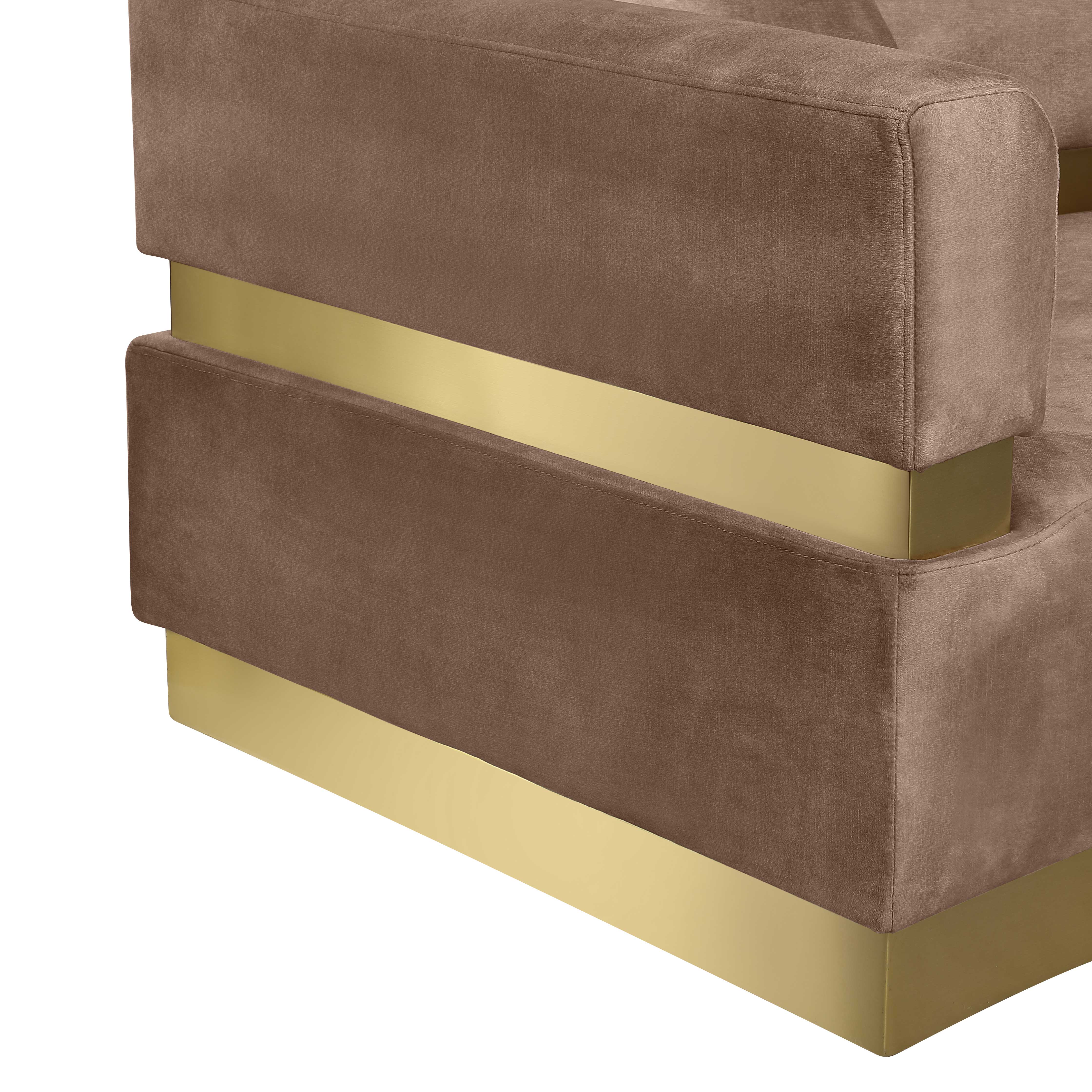 Belsa Velvet 2-Piece Sectional Sofa Set - Modern L-Shaped Couch with Soft Velvet Upholstery for Living Room, Lounge & Family Room Comfort