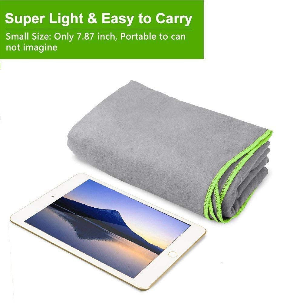 Hiturbo Microfiber Surf Poncho | Quick Dry Wetsuit Changing Robe | Hooded Swim Beach Towel for Pool, Surfing & Outdoor Adventures