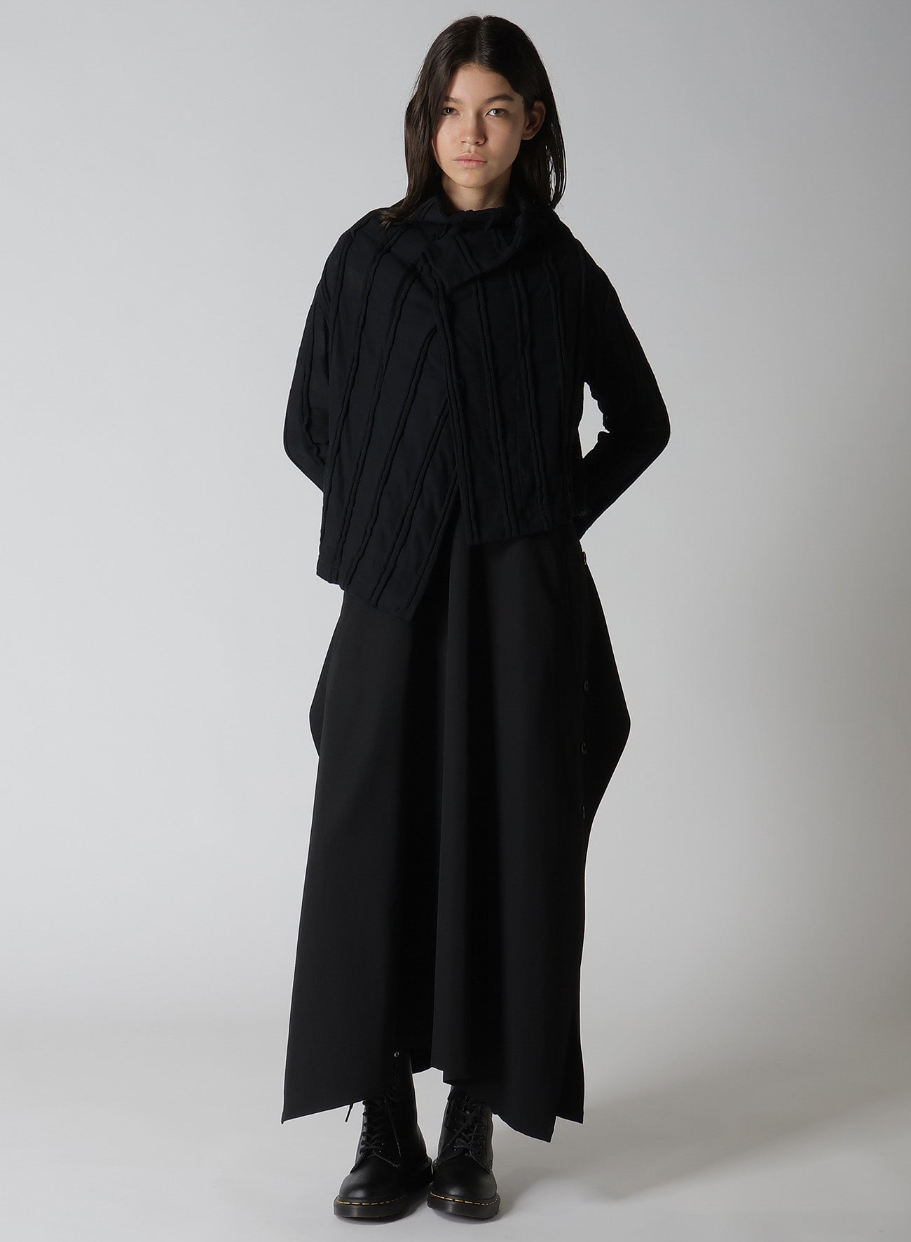Stylish Check Cut Jacquard Cropped Asymmetric Jacket for Women - Perfect for Casual Outings, Parties & Layering