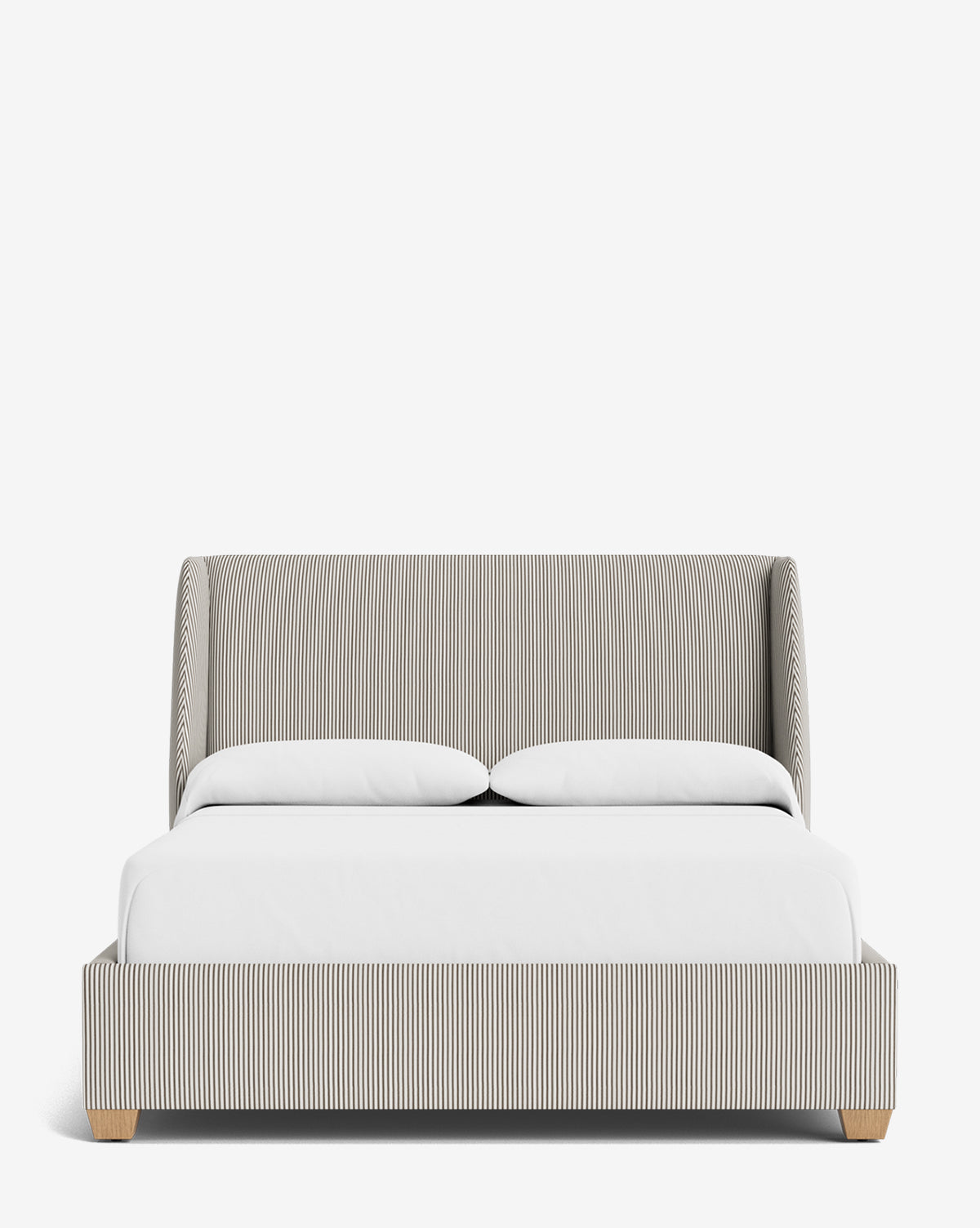 Walt Bed Low Headboard - Modern Minimalist Bed Frame for Small Spaces - Perfect for Apartments, Dorms & Guest Rooms