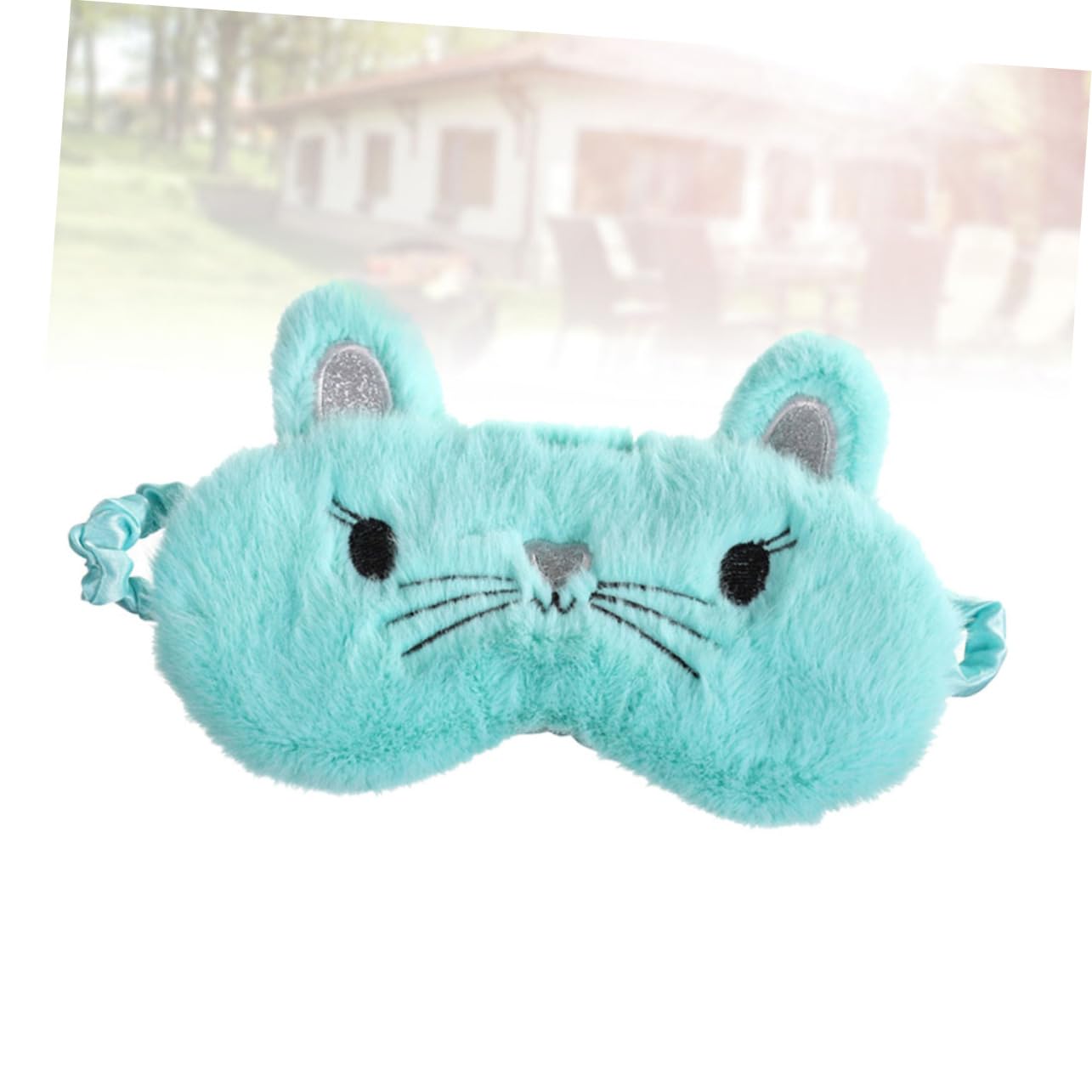 Beaupretty Soft Fluffy Travel Eye Mask for Women - Comfortable Lightweight Sleep Blindfold, Blackout Eye Shades for Airplane, Nap, Work & Relaxation - Cute Gifts for Girls
