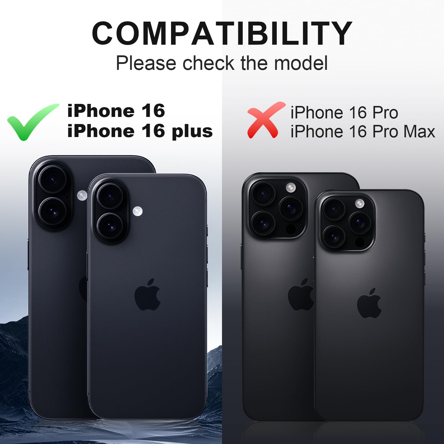 Korecase iPhone 16 Plus/iPhone 16 Camera Lens Protector - Tempered Glass Metal Cover with Strong Adhesive for iPhone 16 (6.1