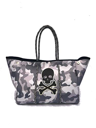 Grey Camo With Skull