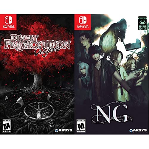 Deadly Premonition Origins & Hunter: NG - Nintendo Switch Games Bundle - Action Adventure Horror Games for Switch - Perfect for Home Gaming and Travel Entertainment