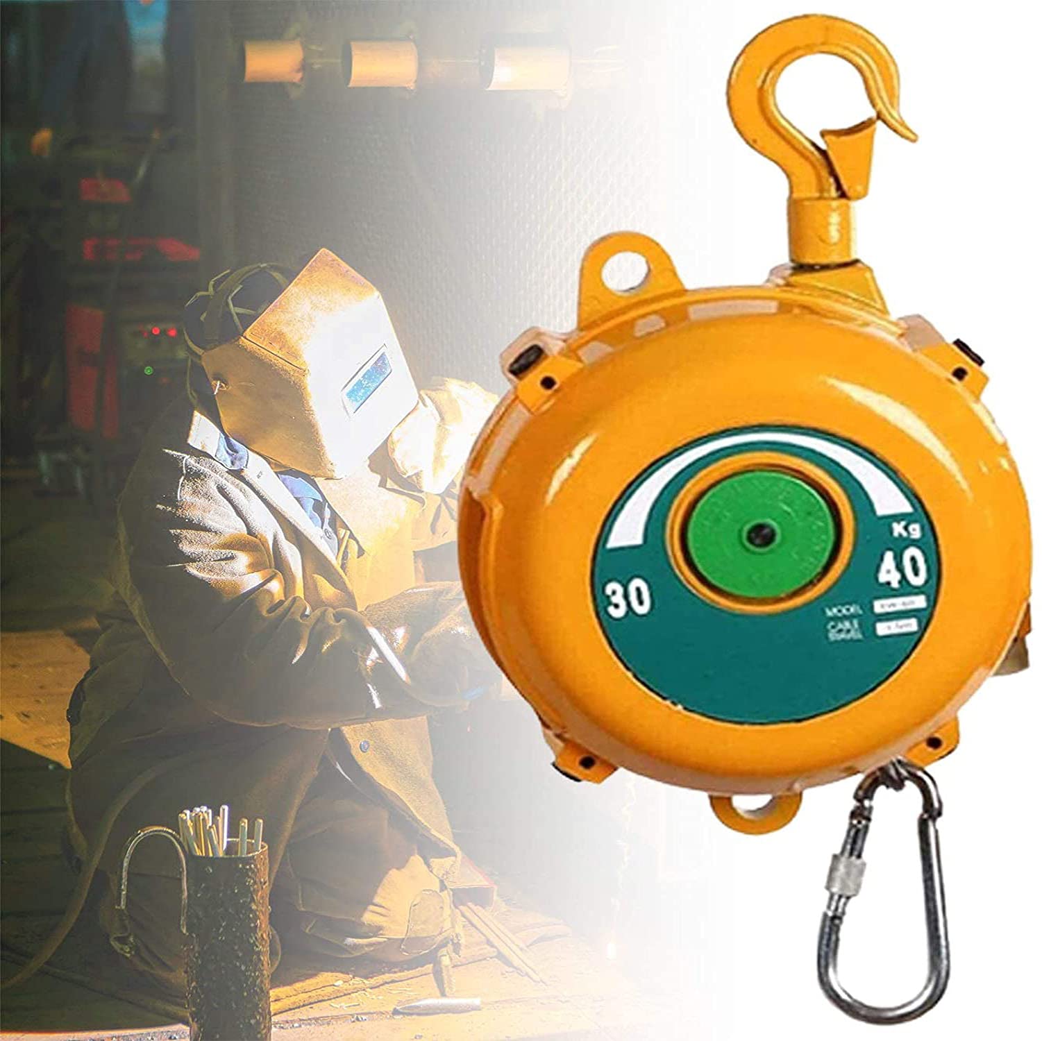 LLLZM Spring Balancer - Retractable Self-Locking Tool Holder with Adjustable Tension | Heavy Duty Spring Loaded Tool Organizer for Factory, Workshop & Garage Use