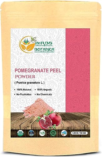 600g Herbs Botanica Pomegranate Peel Powder (Anar Chilka) - Natural Skin Care, Gluten Free & Non-GMO | DIY Face Masks, Exfoliating Scrubs & Herbal Remedies (Pack of 1)