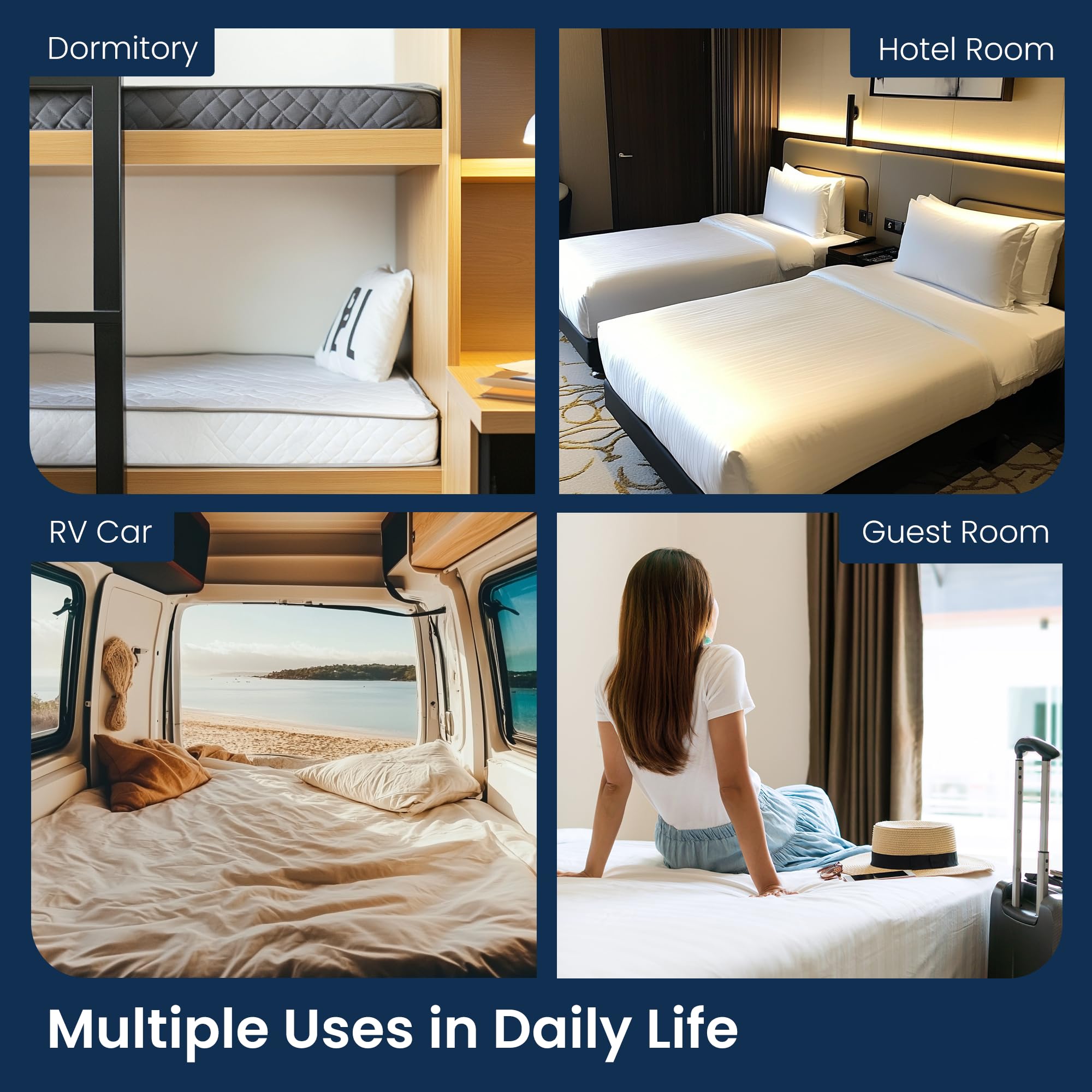 6 Inch Full Size Cooling Green Tea Memory Foam Mattress - Medium Firm CertiPUR-US Certified, Pressure Relieving & Fiberglass Free - Mattress in a Box for Ultimate Comfort - Perfect for Guest Rooms, Dorms & Small Spaces