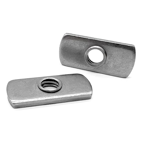 100Pcs #10-32 Double Tab Spot Weld Nuts - Carbon Steel Fasteners for Automotive, Metal Fabrication & DIY Projects - Perfect for Sheet Metal Assembly & Repair Work