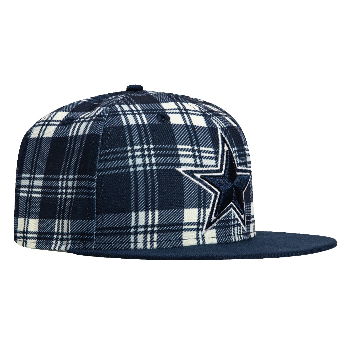 New Era 9Fifty 2024 Dallas Cowboys Snapback Hat - Plaid Navy Adjustable Baseball Cap for Men & Women | Perfect for Game Day, Sports Events & Casual Wear