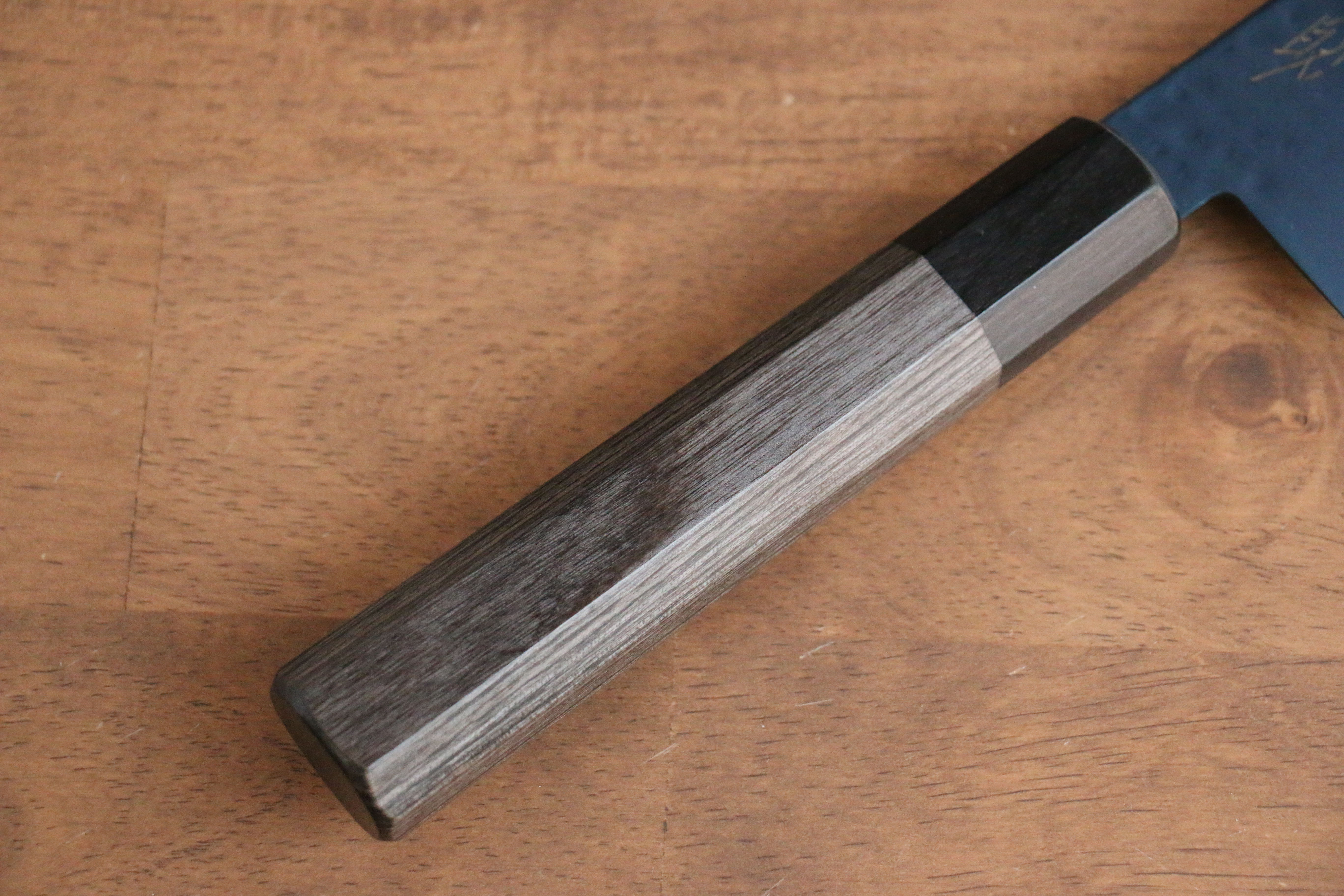 Premium Seisuke SK 85 Hammered Gyuto Chef Knife 210mm - Ion Plated Blade with Gray Pakka Wood Handle - Perfect for Sushi, Meat Cutting & Professional Kitchen Use
