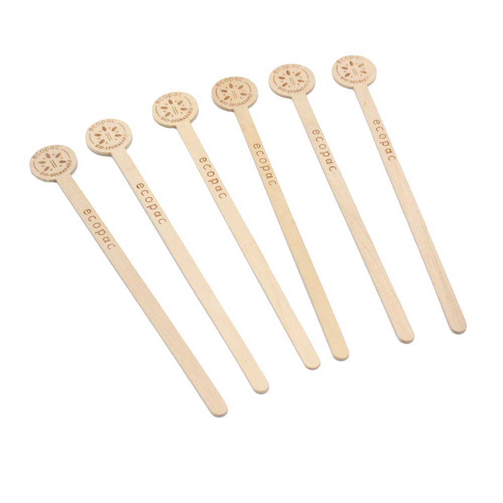 Premium 7 Inch Wooden Coffee Stirrer Sticks - 100PCS Eco-Friendly Disposable Stir Sticks for Coffee, Tea, Milk & Cocktails - Perfect for Cafes, Restaurants & Home Use