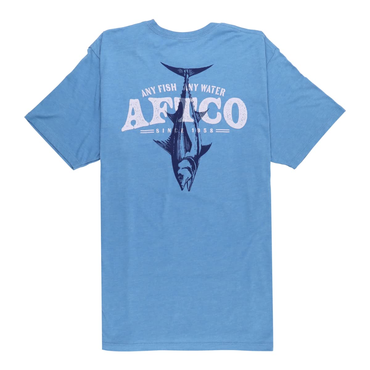 AFTCO Weight in Tuna SS T-Shirt - Men's Short Sleeve Fishing Shirt - Comfortable & Durable for Saltwater Fishing & Outdoor Activities