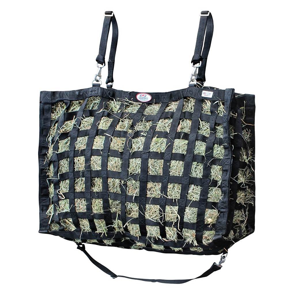 Large Supreme Slow Feeder Horse Hay Bag - Heavy Duty Bottom for Durability - 1 Year Warranty - Perfect for Stables, Barns & Pastures