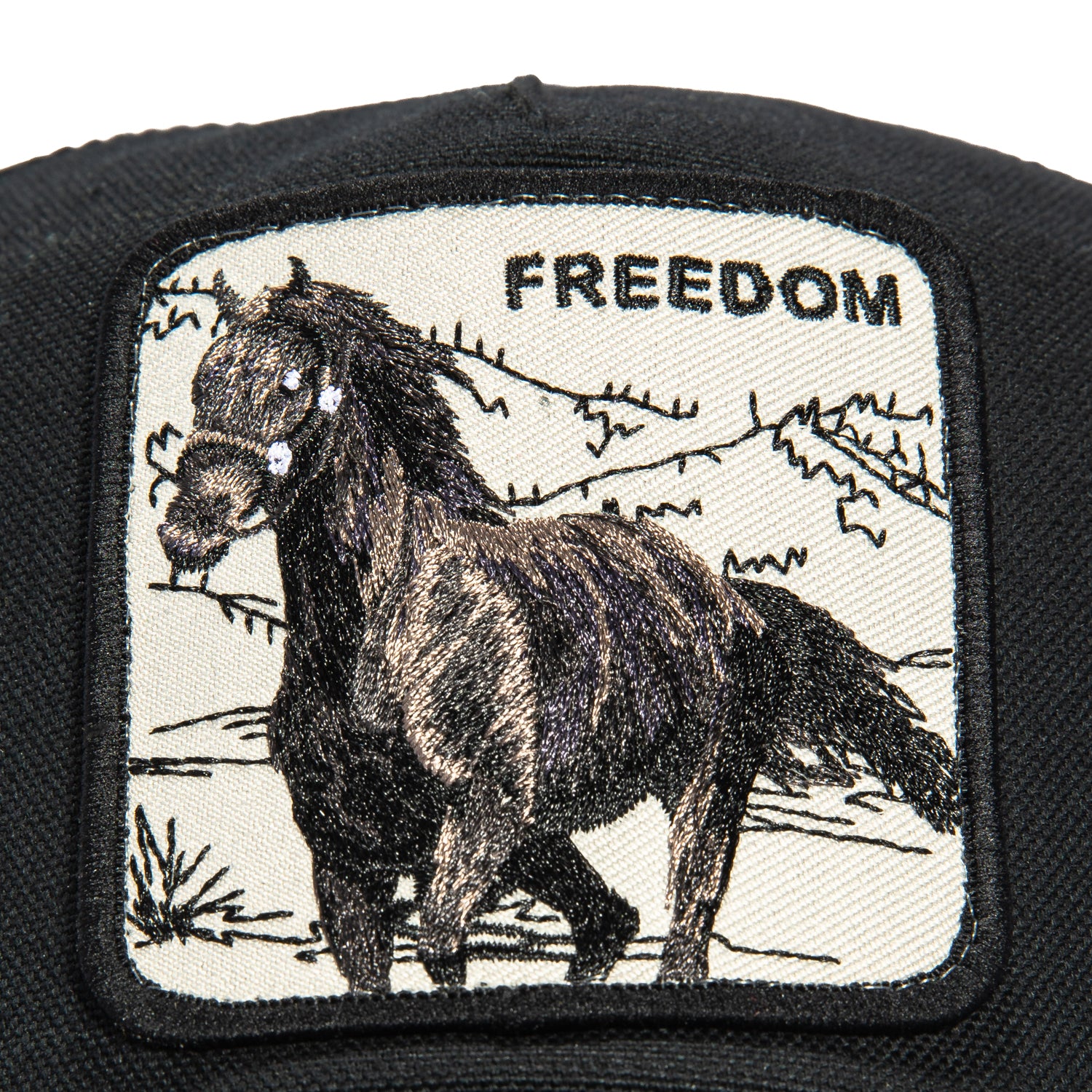Goorin Bros Run Wild Freedom Adjustable Trucker Snapback Hat - Black | Stylish Baseball Cap for Men & Women | Perfect for Outdoor Activities, Sports & Casual Wear