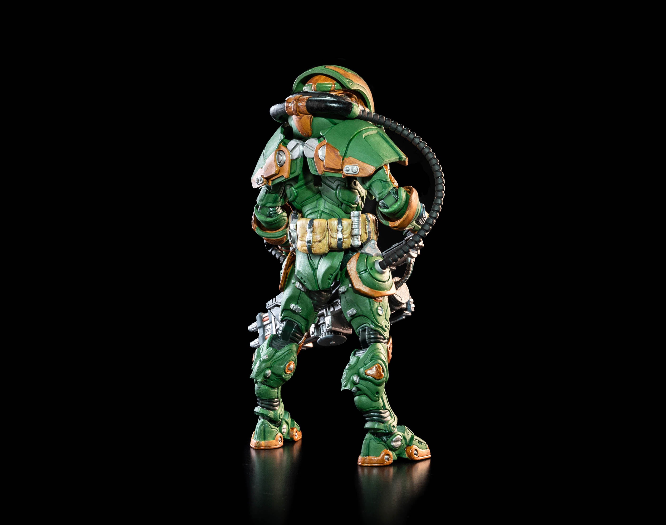 Pre-Order Four Horsemen Studio Mythic Legions 1/12 Scale 6-Inch Action Figure - T.U.5.C.C. Heavy Gunn & Skeleton Legion Builder 2 | Collectible Fantasy Warrior Toy for Display & Role-Playing Games