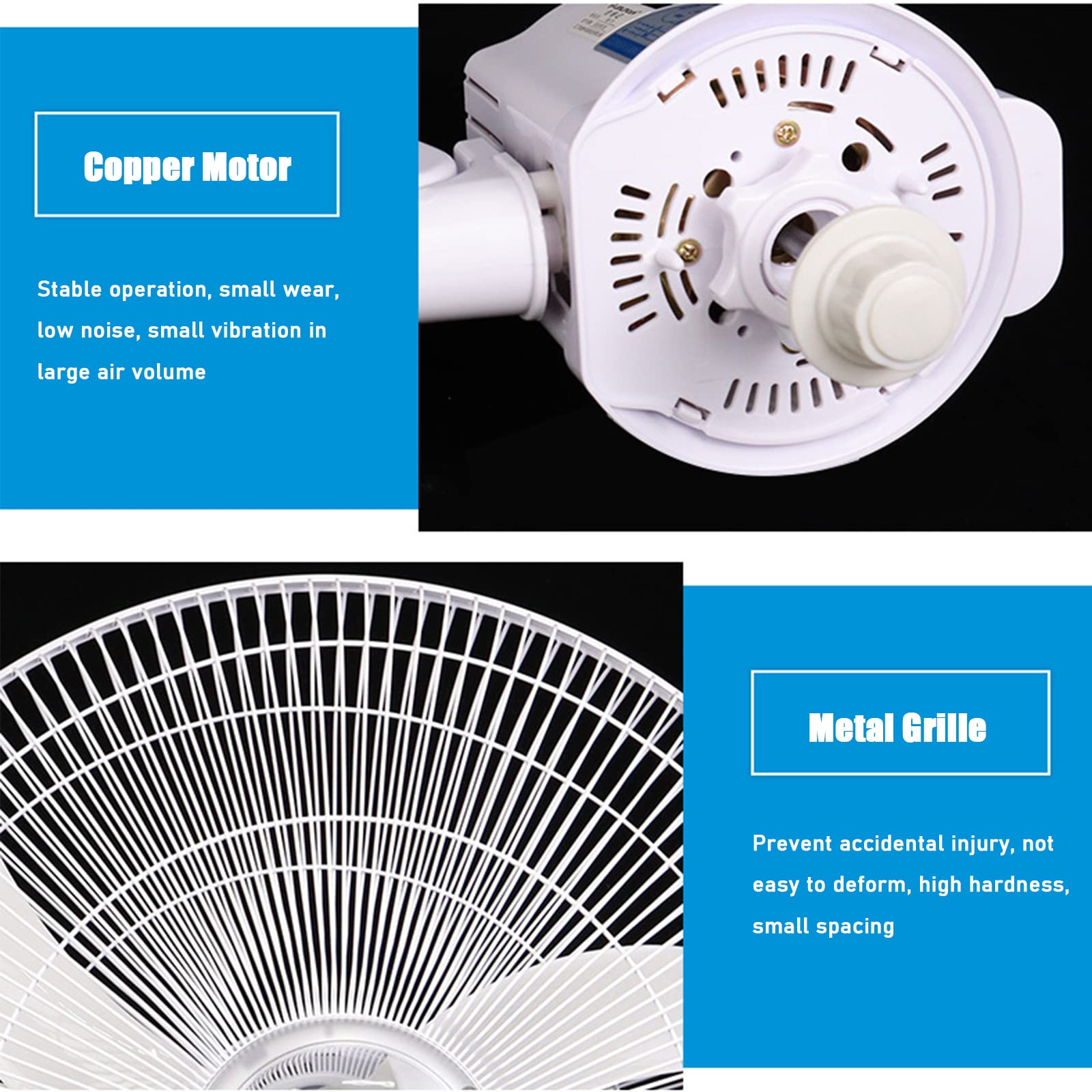 18 Inch Commercial Wall Mount Fan with 90° Adjustable Tilt & Horizontal Oscillation - High Power, Silent Operation, 3 Speed Settings - Perfect for Restaurants, Warehouses, and Home Use