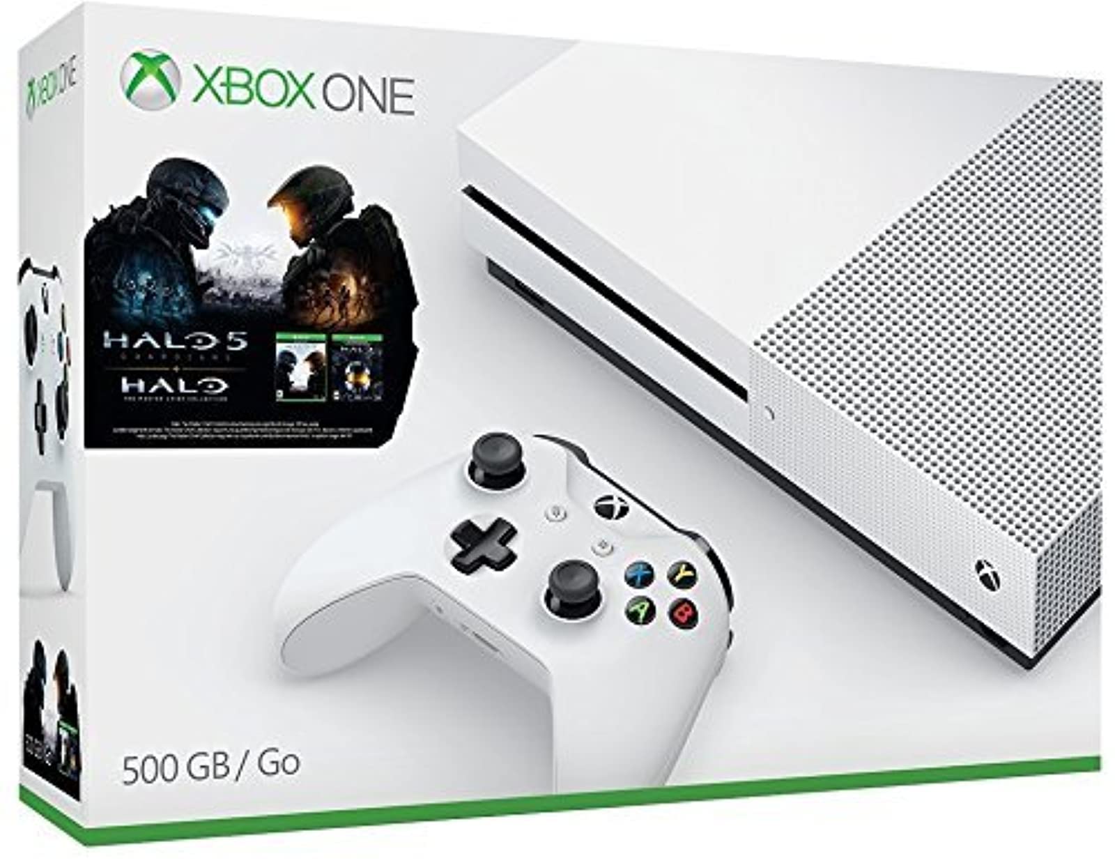 Xbox One S 500GB Gaming Console - Halo Collection Bundle (Certified Refurbished) | 4K Ultra HD Streaming, HDR, Bluetooth | Perfect for Home Entertainment & Multiplayer Gaming