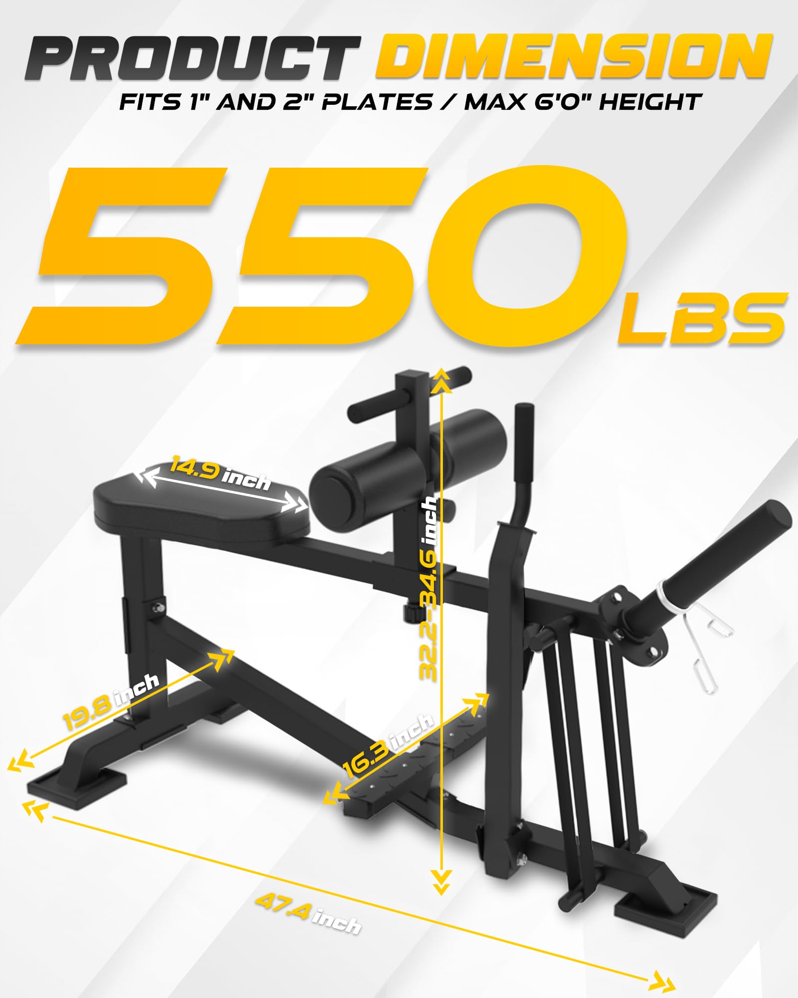 **Seated Calf Raise Machine for Home Gym - Adjustable Calf Workout Equipment for Strength Training | Perfect for Home Fitness & Leg Muscle Toning**