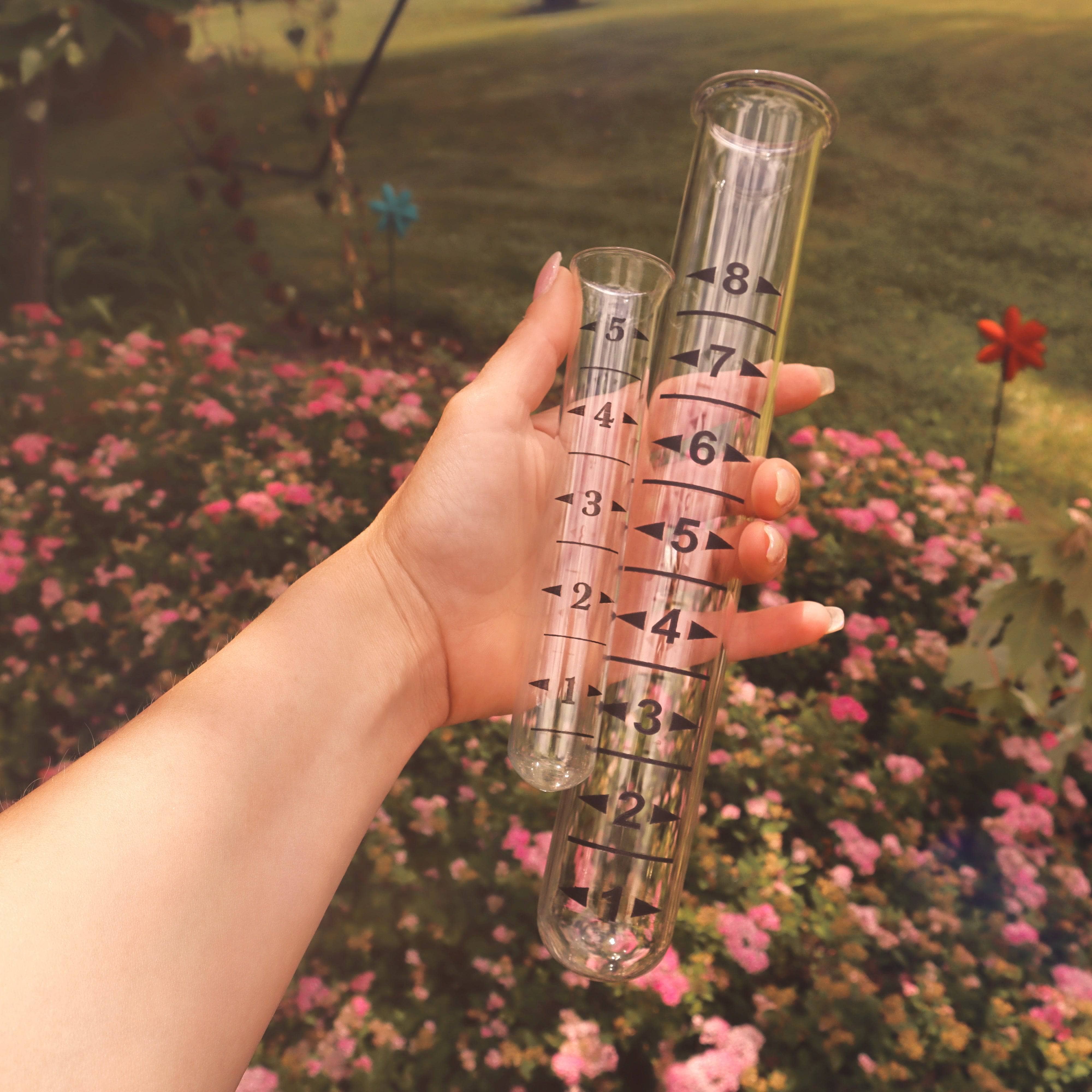 Heavy Duty Large Rain Gauge Replacement Tubes - Accurate Rainfall Measurement for Outdoor Garden, Farm & Weather Stations - Durable Weather Monitoring Accessories
