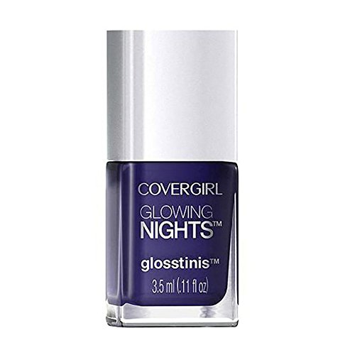 Covergirl Glowing Nights Glosstinis Nail Gloss, 700 Midnight Glow - High Shine Nail Polish for Party & Night Out - Perfect for Date Nights, Clubbing, and Special Occasions